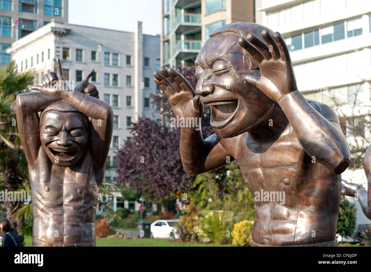 Vancouver Biennale, Kunst im öffentlichen Raum Ausstellung in Morton Park Stockfoto