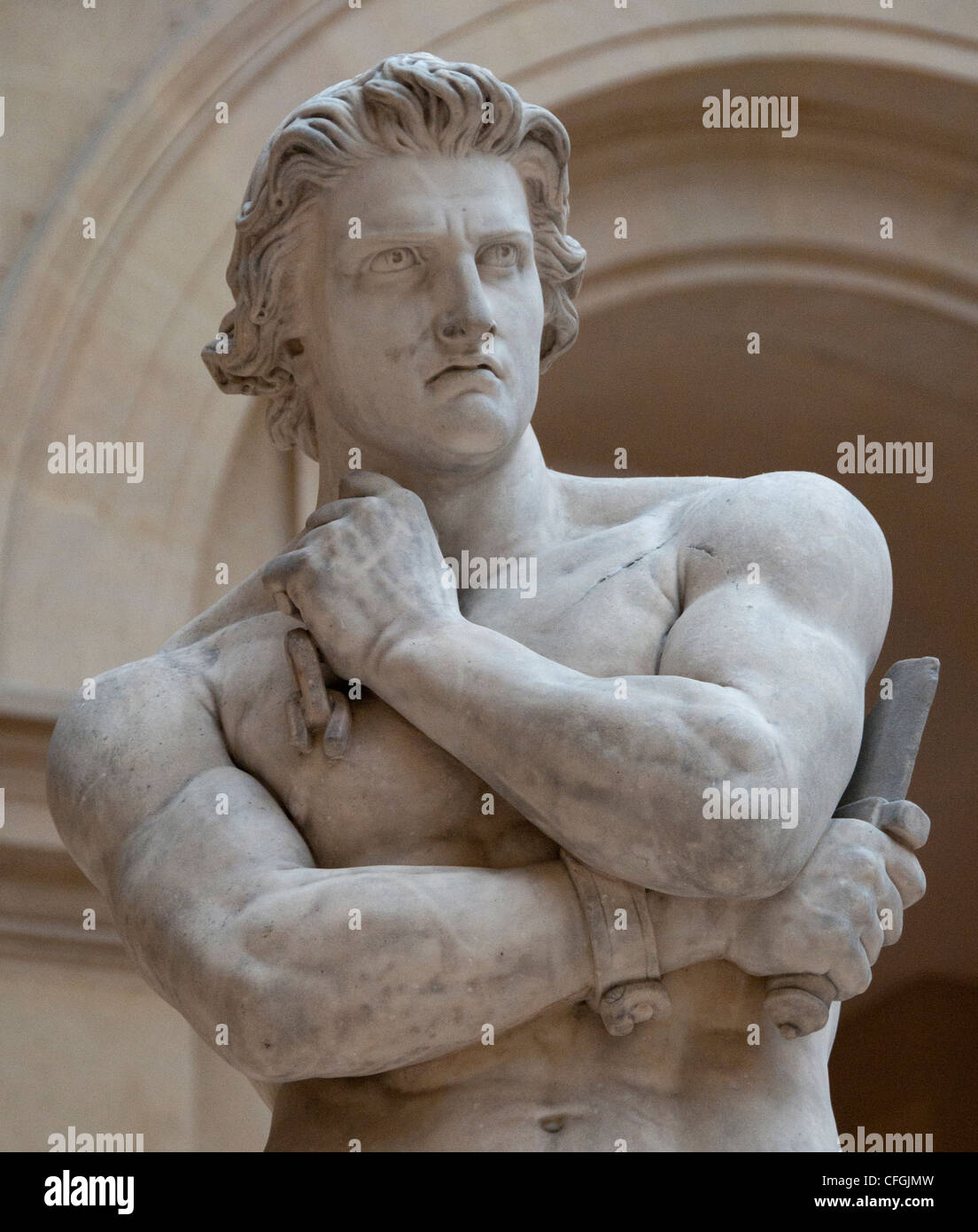 Rebel Gladiator Spartacus hob ein Heer von Sklaven gegen Rom 1830 durch  Denis Foyatier Frankreich Französisch Stockfotografie - Alamy