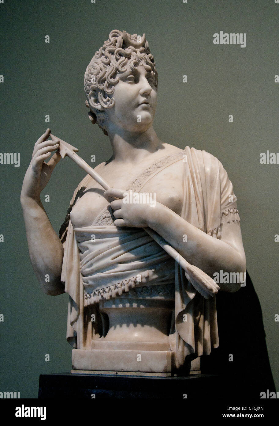 Frau de Verninac als Diana die Jägerin 1800 Schwester Eugène Delacroix durch Joseph Chinard 1756 – 1813 Frankreich Französisch Stockfoto