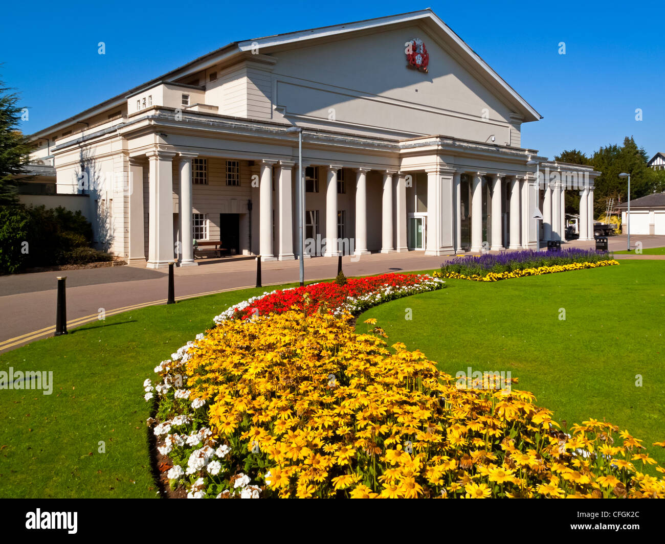 De Montfort Hall ein Musik und Veranstaltungsort in der Stadt Leicester England UK entworfen von Shirley Harrison im Jahre 1913 eröffnet Stockfoto