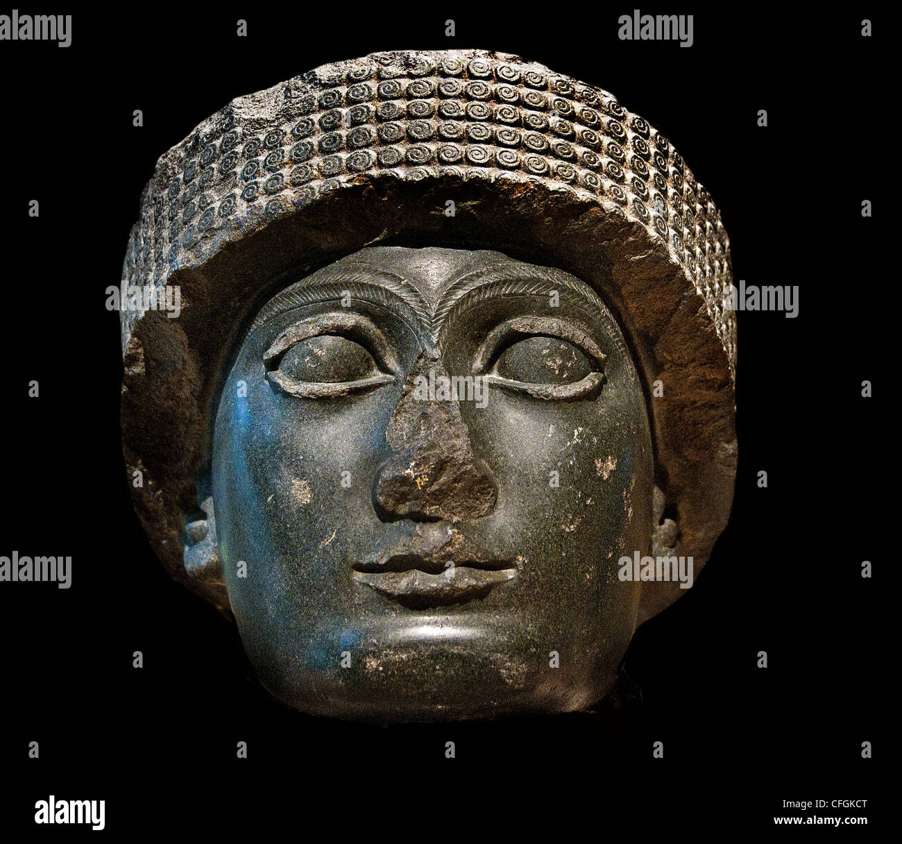 Leiter des Gudea Prinz von Lagash Neo sumerischen Sumer 2120 BC Tello neusumerischen Mesopotamien Irak Stockfoto