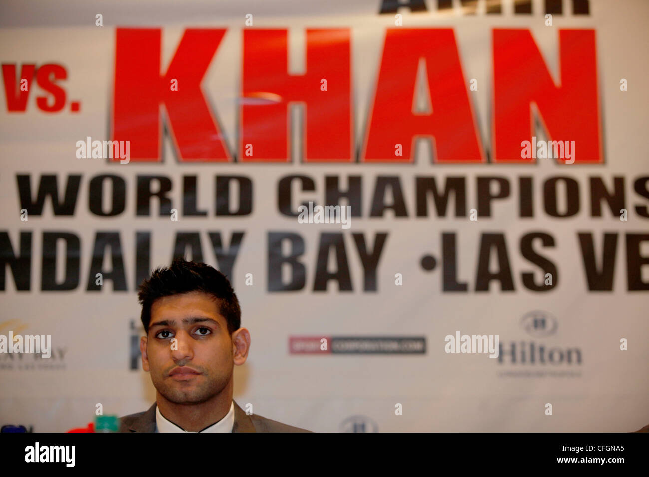Britischen Boxer Amir Khan Stockfoto