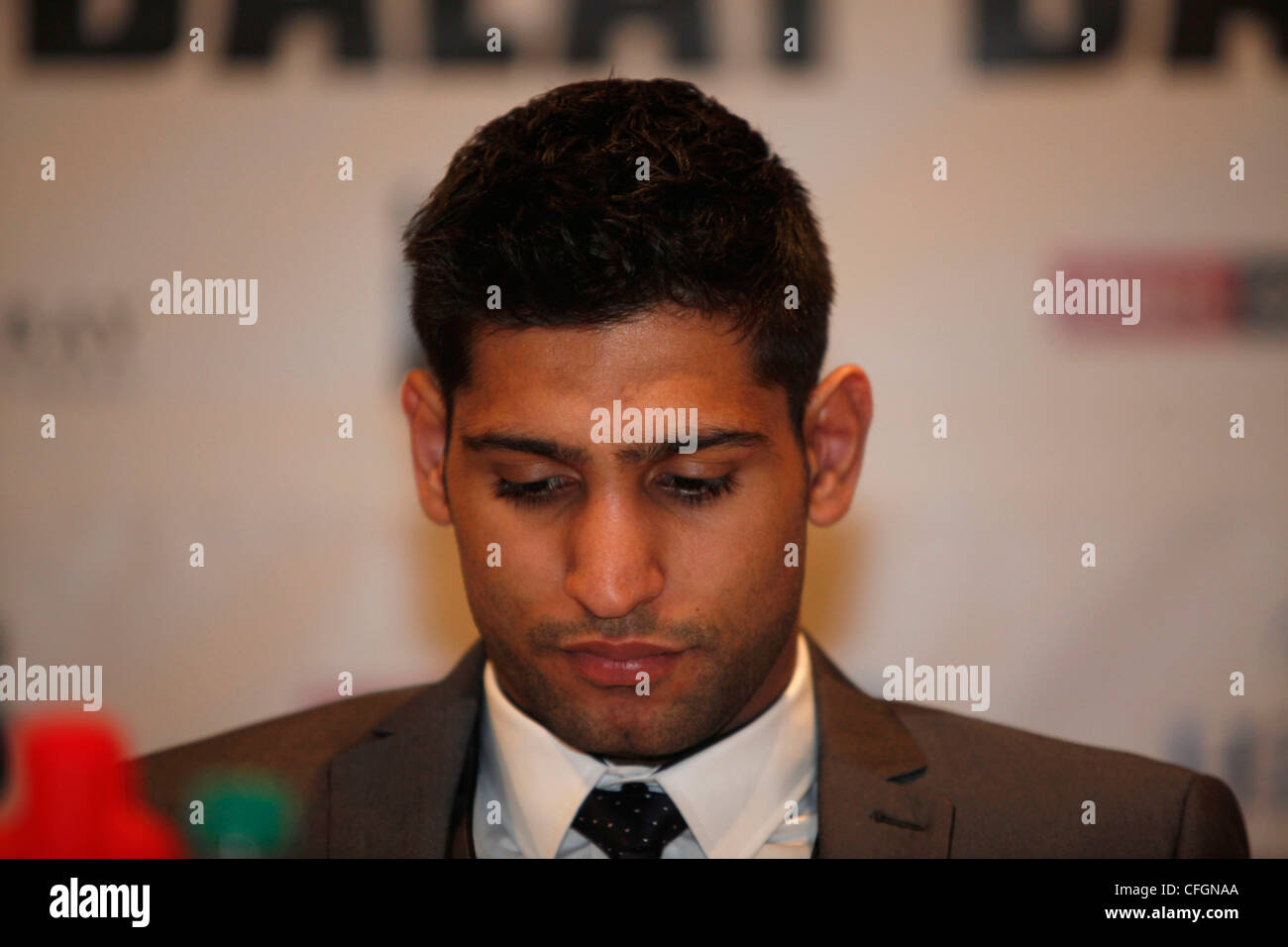 Britischen Boxer Amir Khan Stockfoto