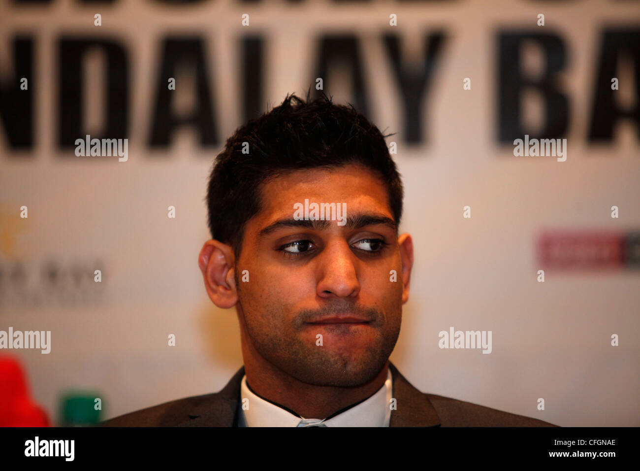 Britischen Boxer Amir Khan Stockfoto