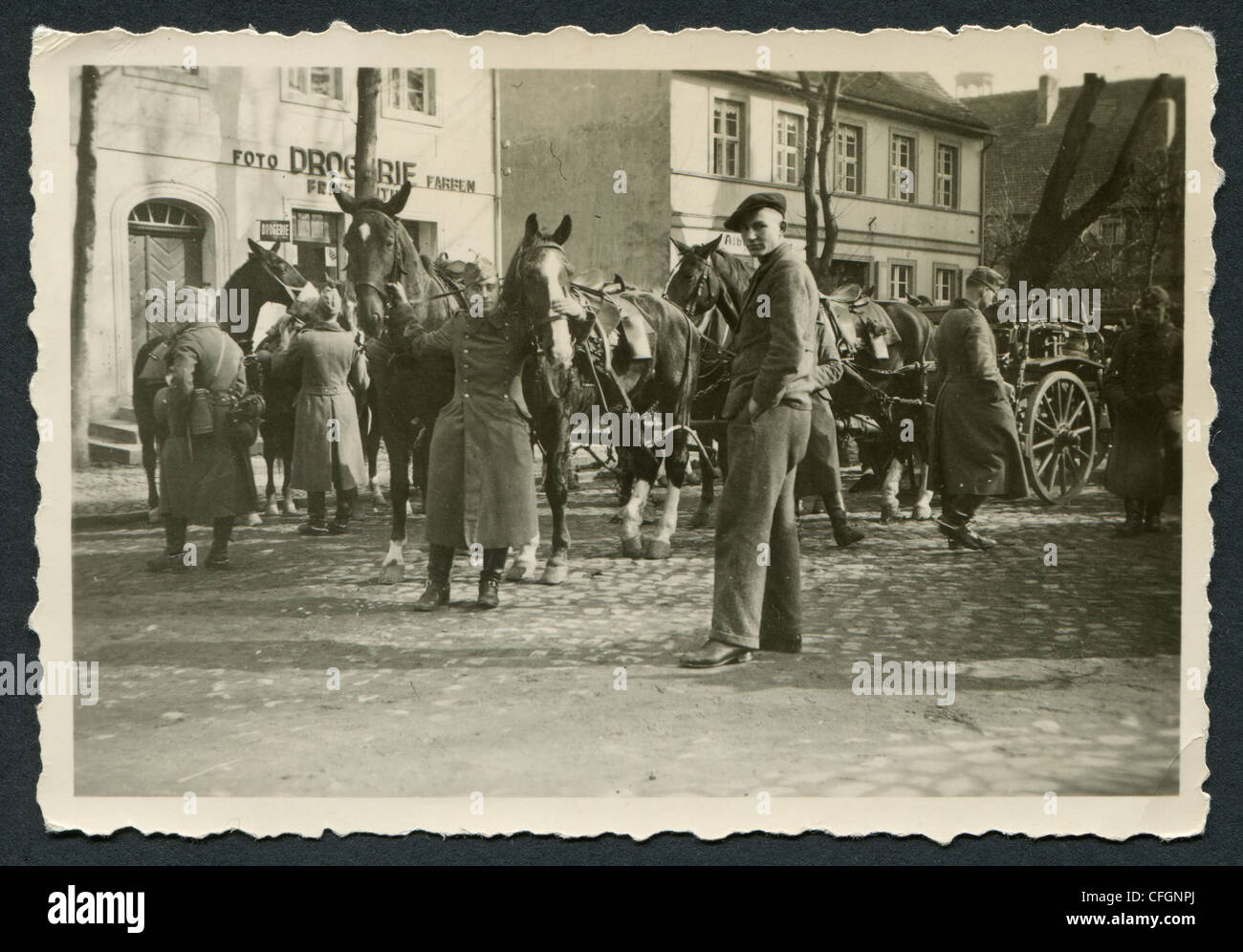 Deutschland ca. 1940 Ein Fotografieren in Deutschland, zeigt eine