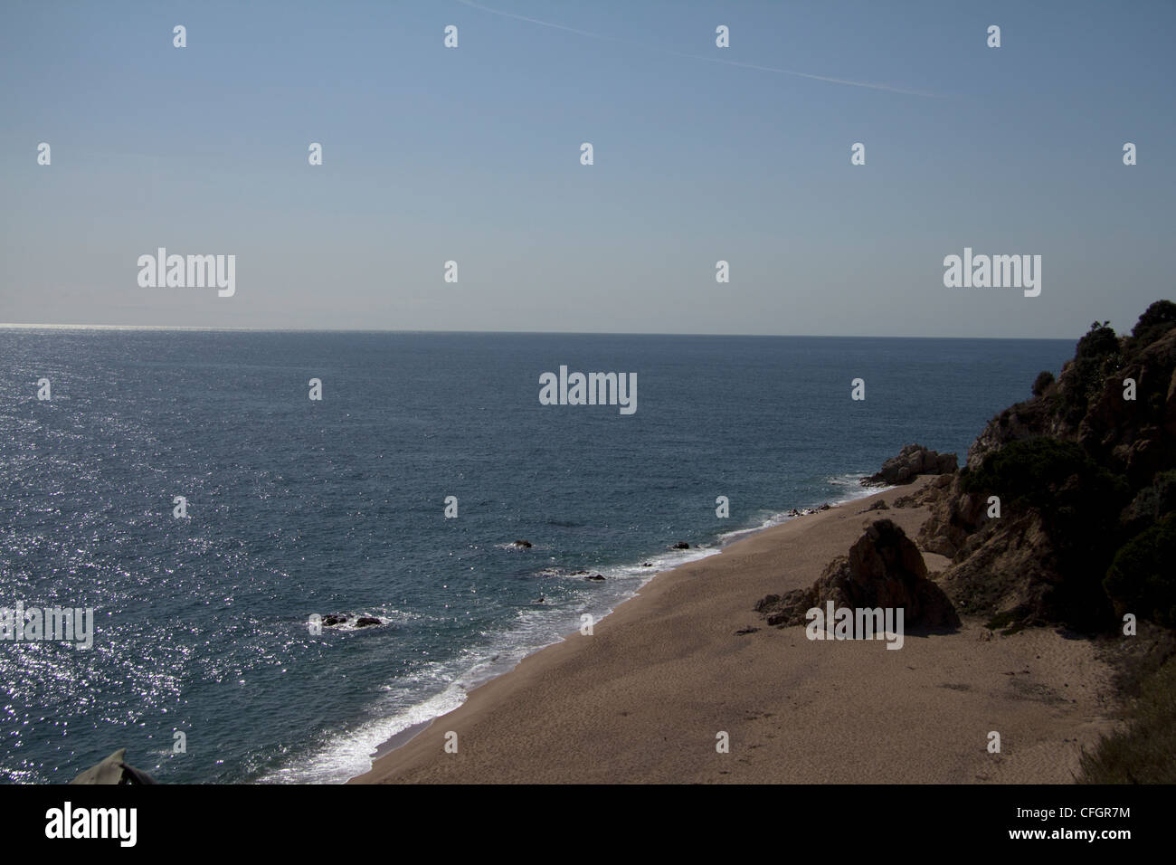 Strand von Callela Stockfoto