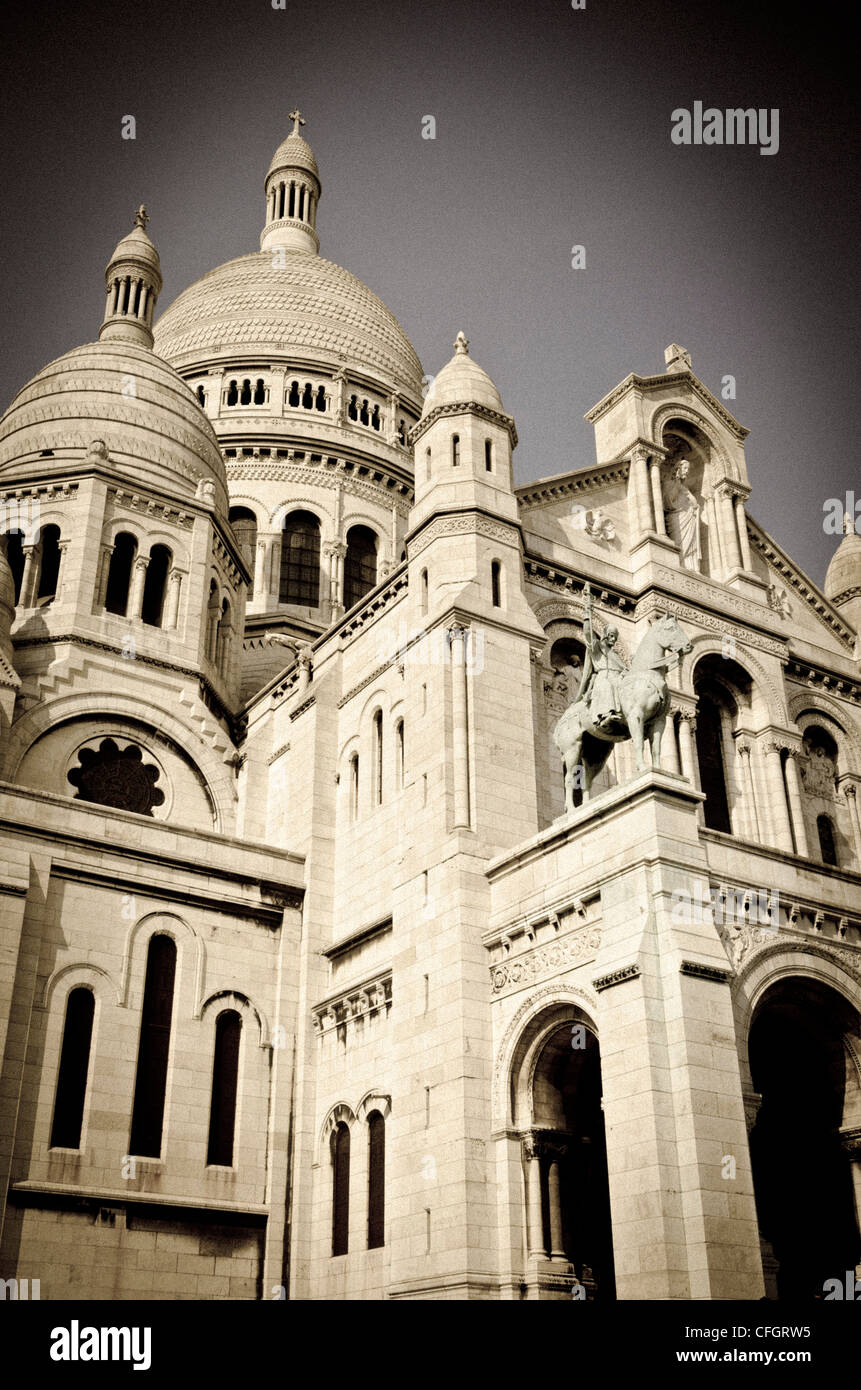 Sacre-Coeur Basilika, Montmartre, Paris, Frankreich Stockfoto