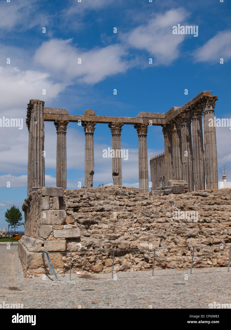 Diana-Tempel in Évora Stockfoto