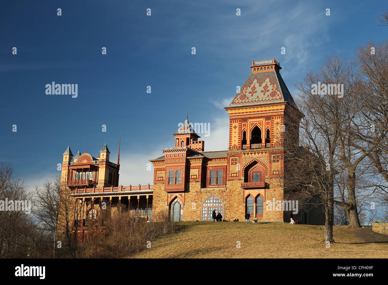 Olana, einem persischen Stil Herrenhaus von Maler Frederic Edwin Church im späten 19. Jahrhundert in New Yorker Hudson River Valley Stockfoto