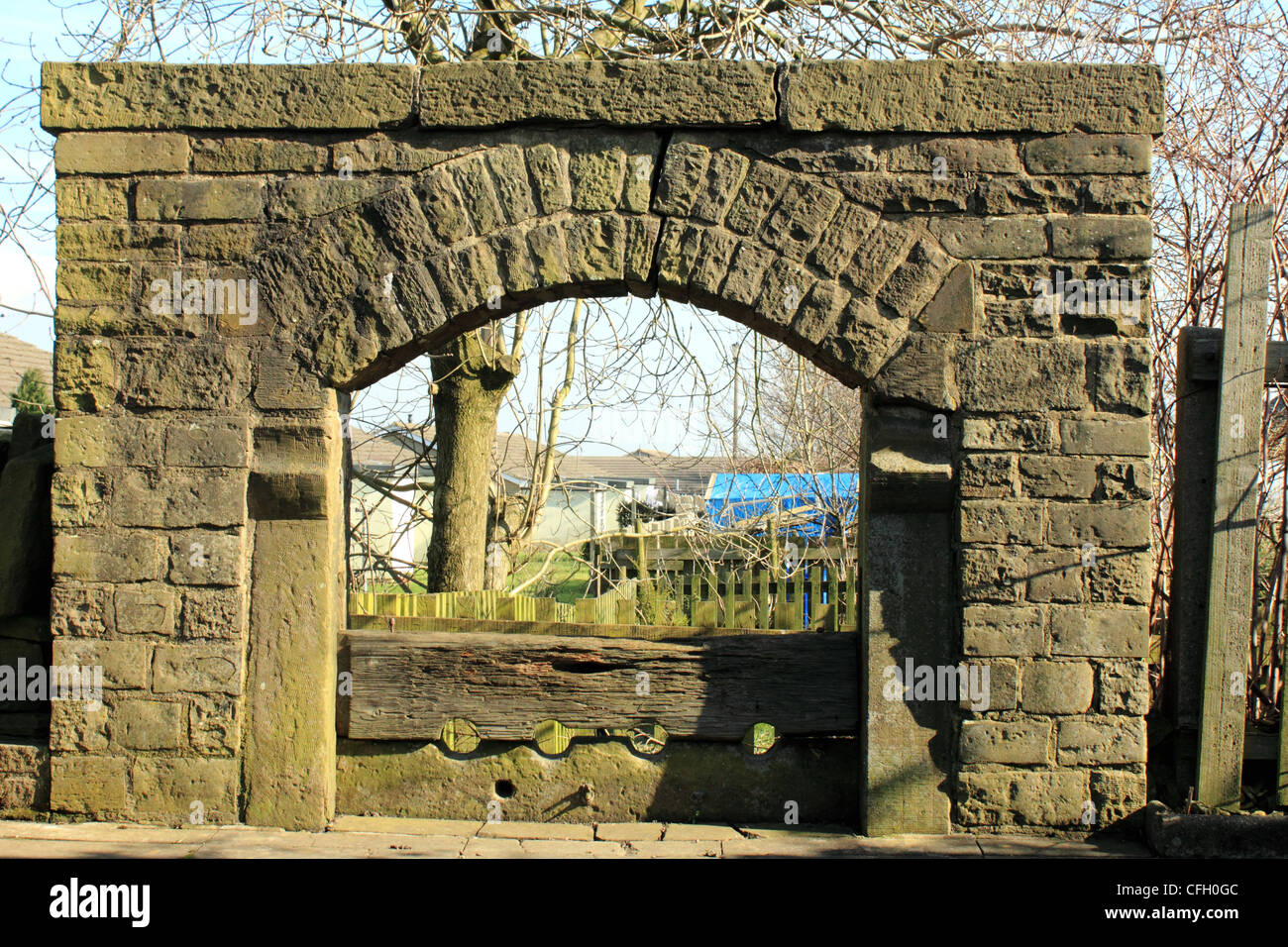 Aktien Southowram Calderdale Halifax Stockfoto