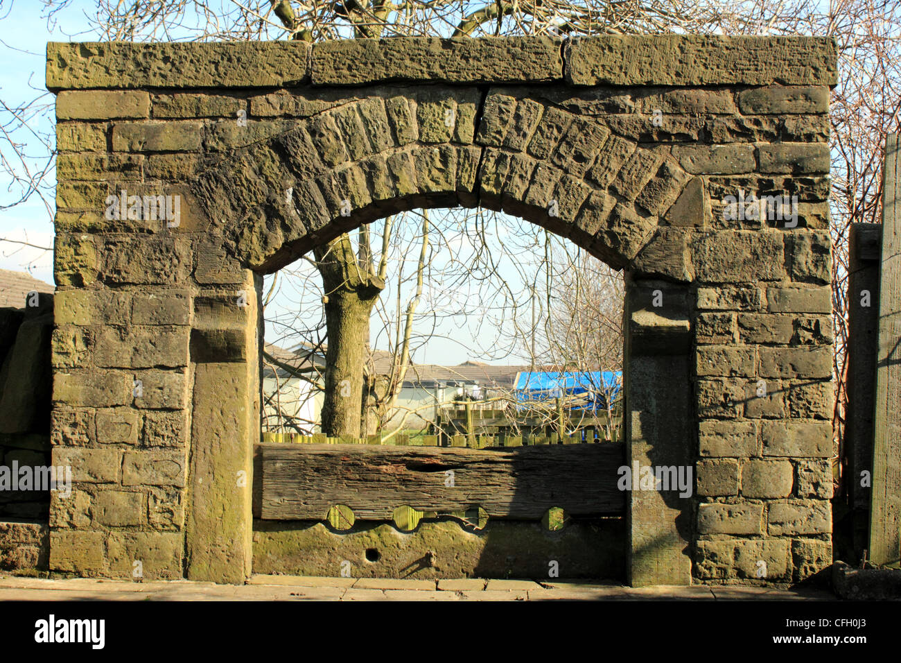 Aktien Southowram Calderdale Halifax Stockfoto