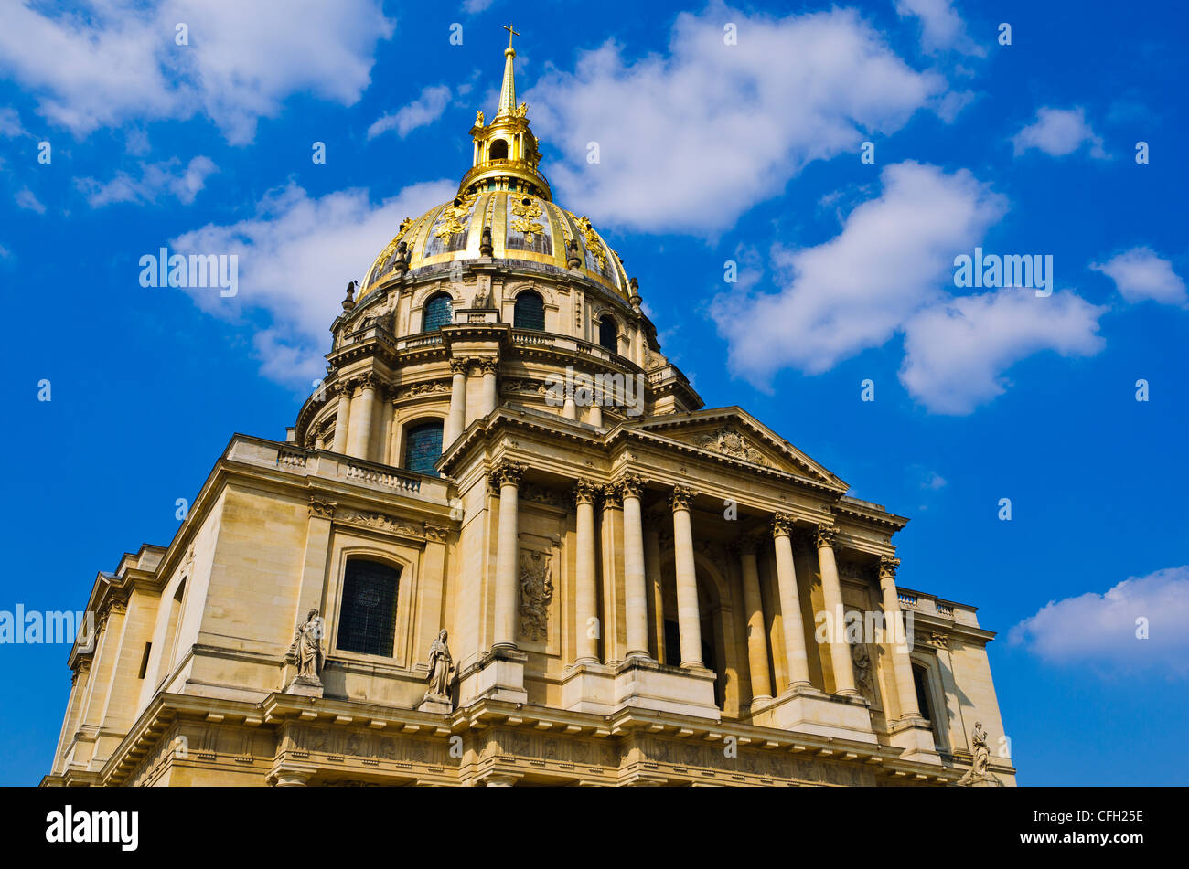 Goldenen Kuppel Kapelle Saint-Louis (Grabstätte Napoleons), Les Invalides, Paris, Frankreich Stockfoto