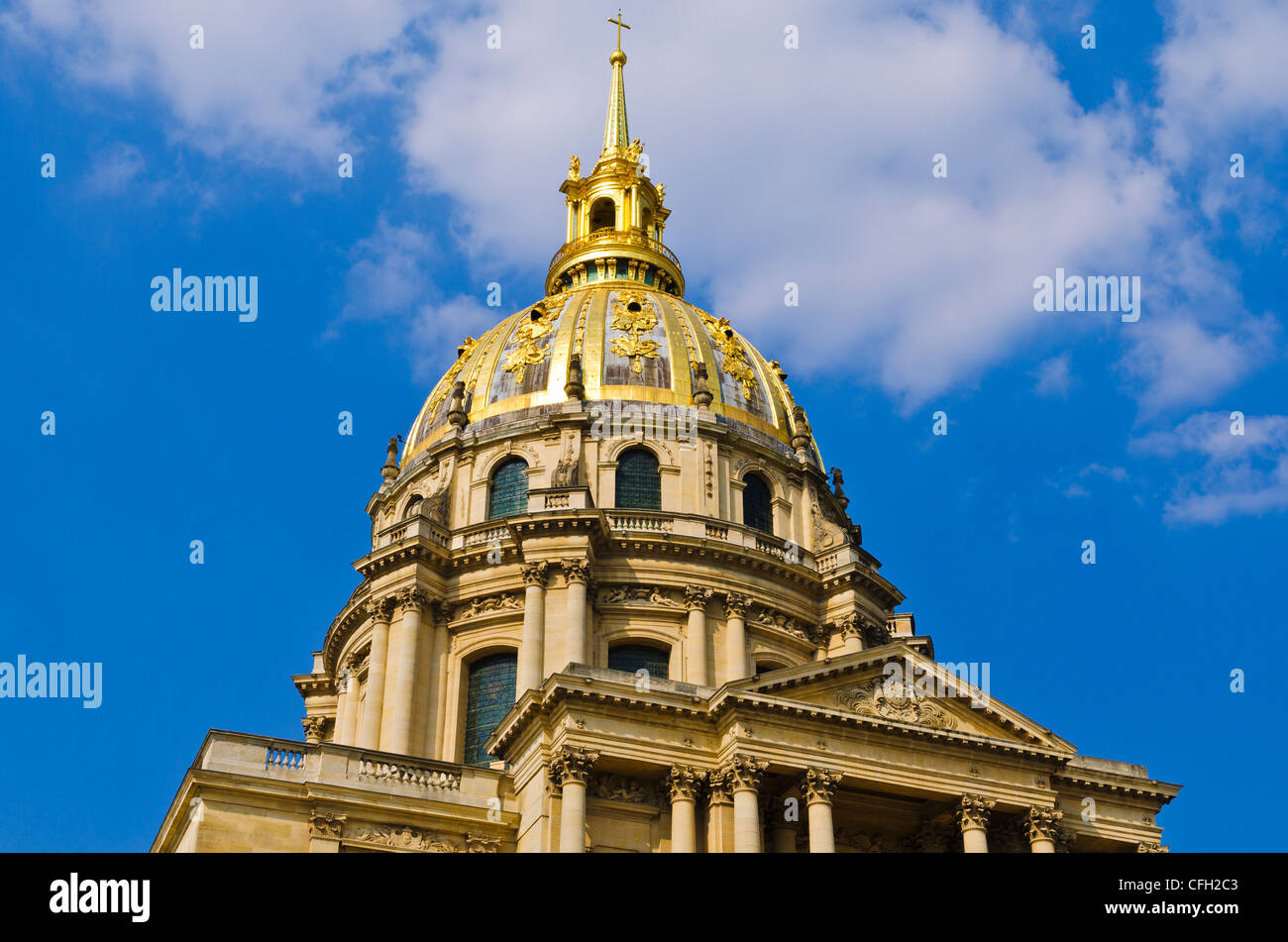 Goldenen Kuppel Kapelle Saint-Louis (Grabstätte Napoleons), Les Invalides, Paris, Frankreich Stockfoto