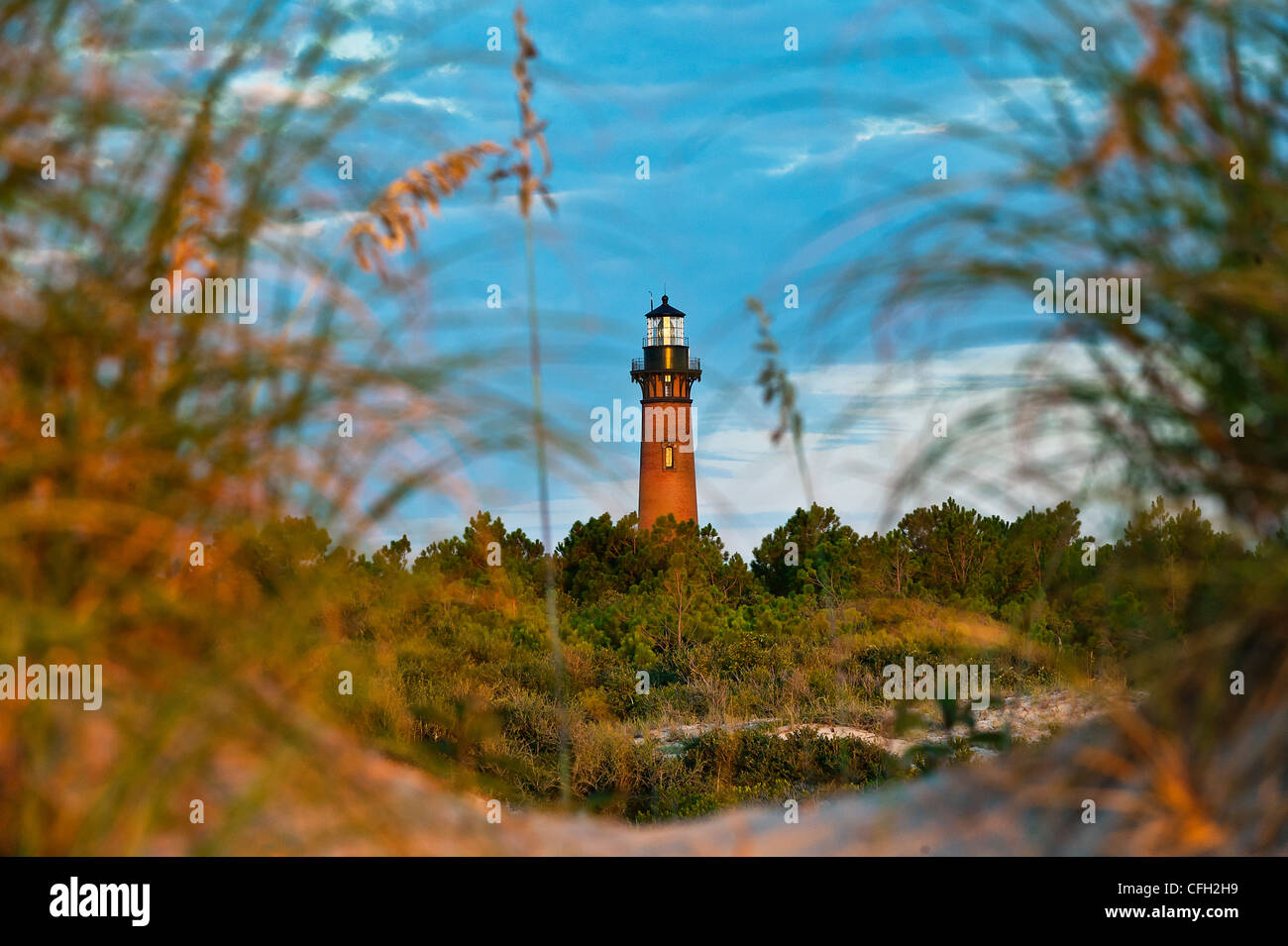 Currituck Beach Licht, Corolla, North Carolina, USA Stockfoto