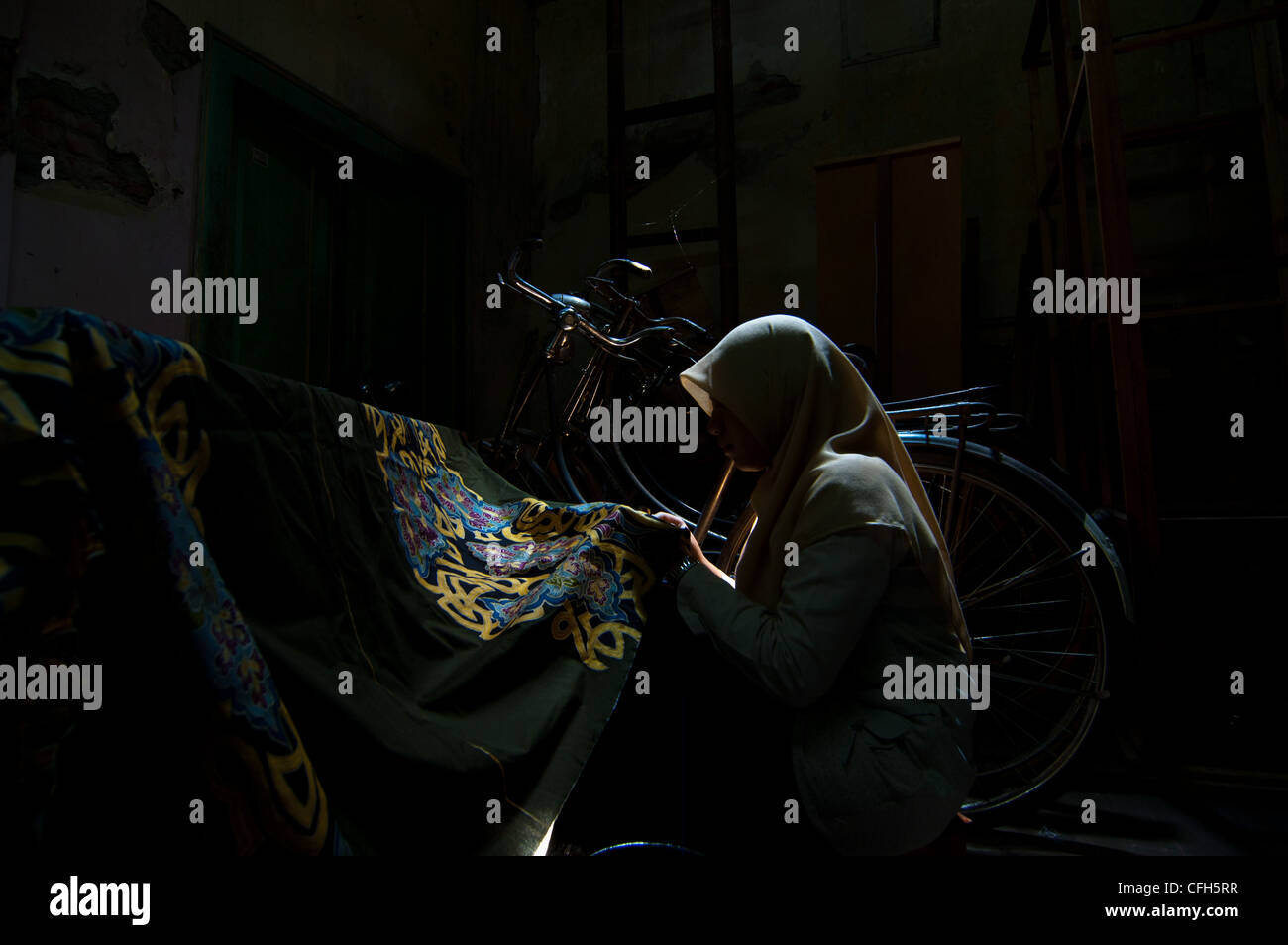 So dass Batik Stockfoto