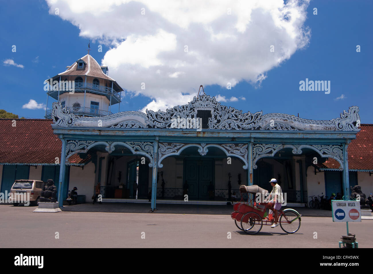 Haupttor des Keraton Surakarta Stockfoto