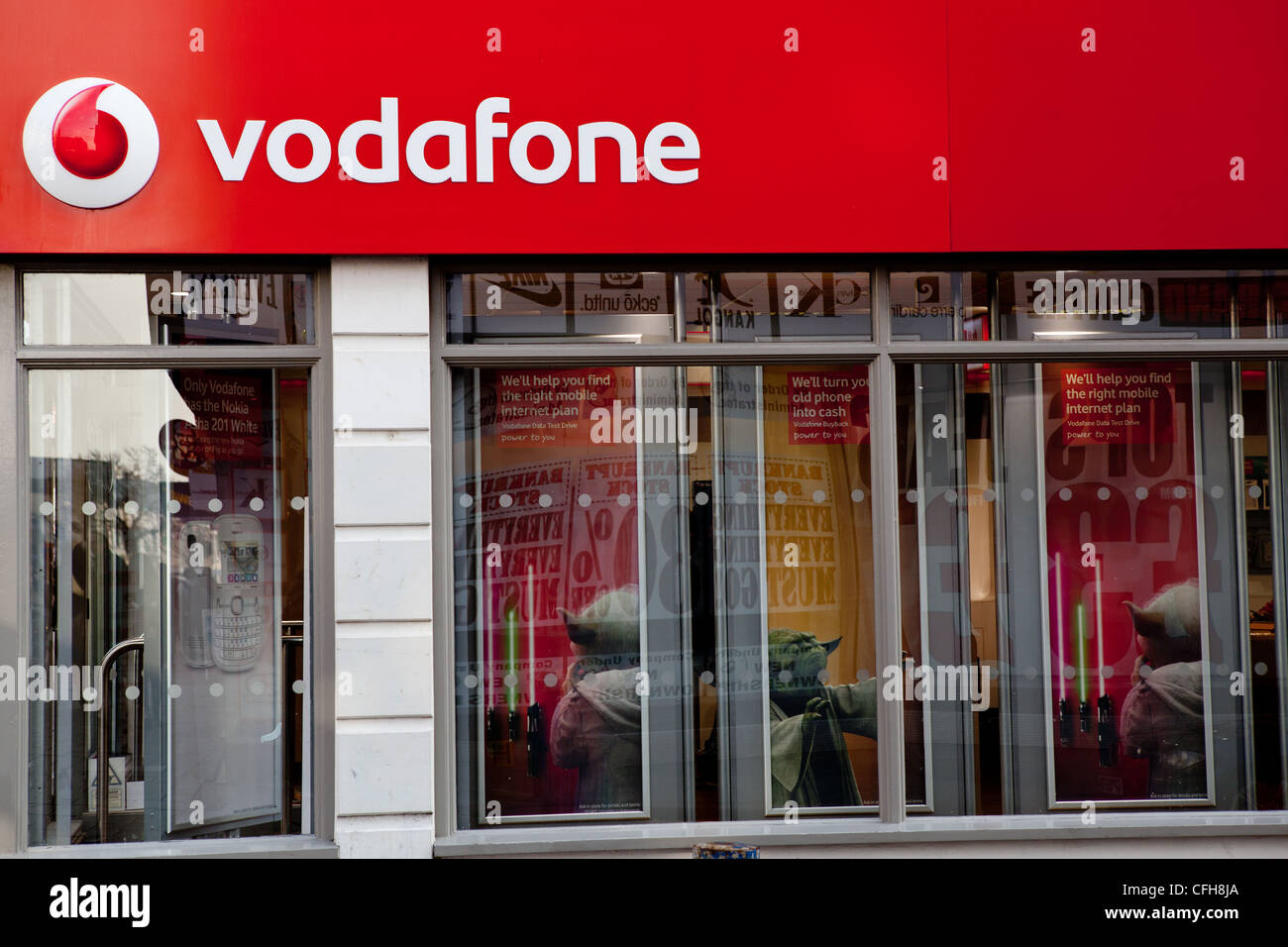 Vodafone Shop Stockfoto