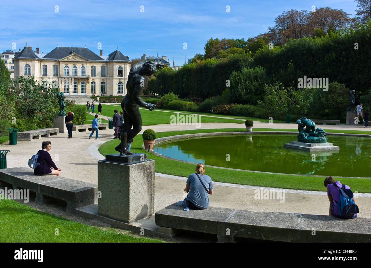 Frankreich, Paris, 7. Arrondissement, Fassade Hotel Biron, Rodin-museum Stockfoto