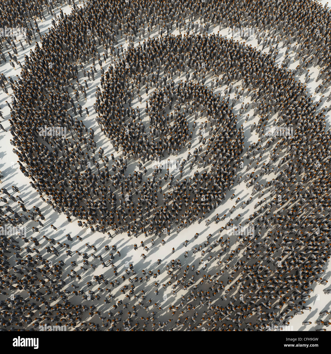 Spiralmuster Masse Stockfoto