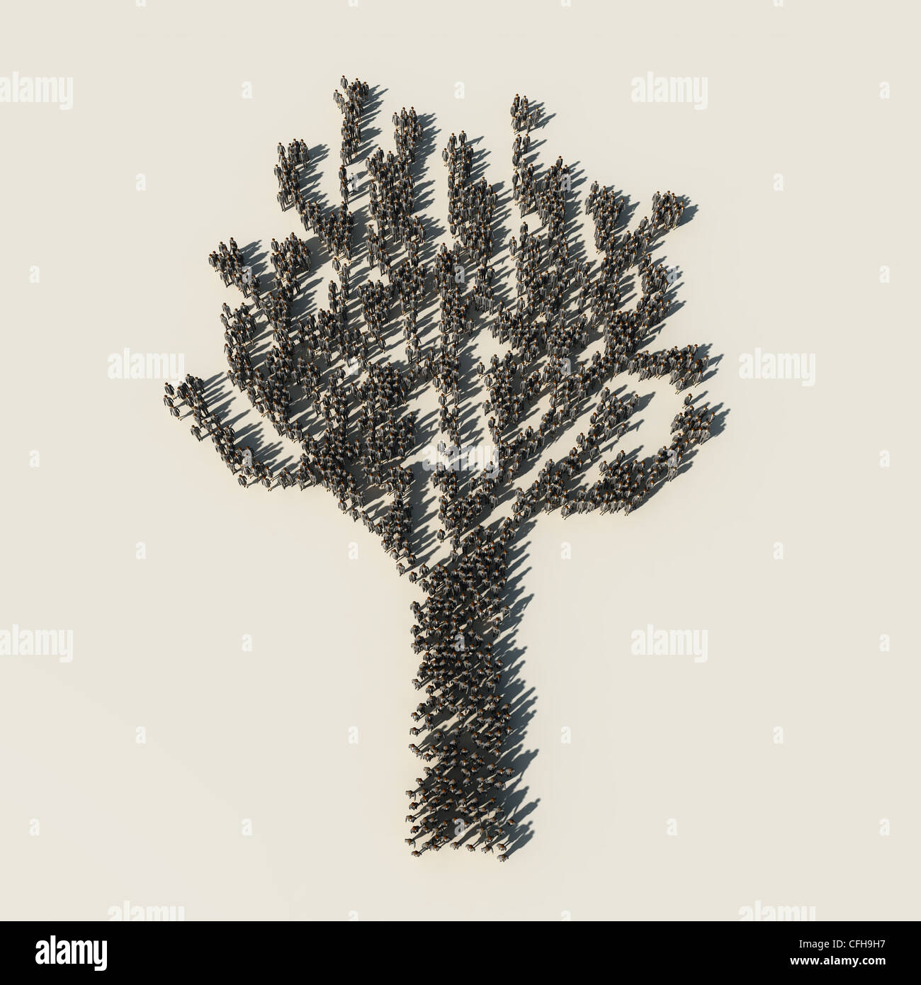 Corporate Baum Stockfoto