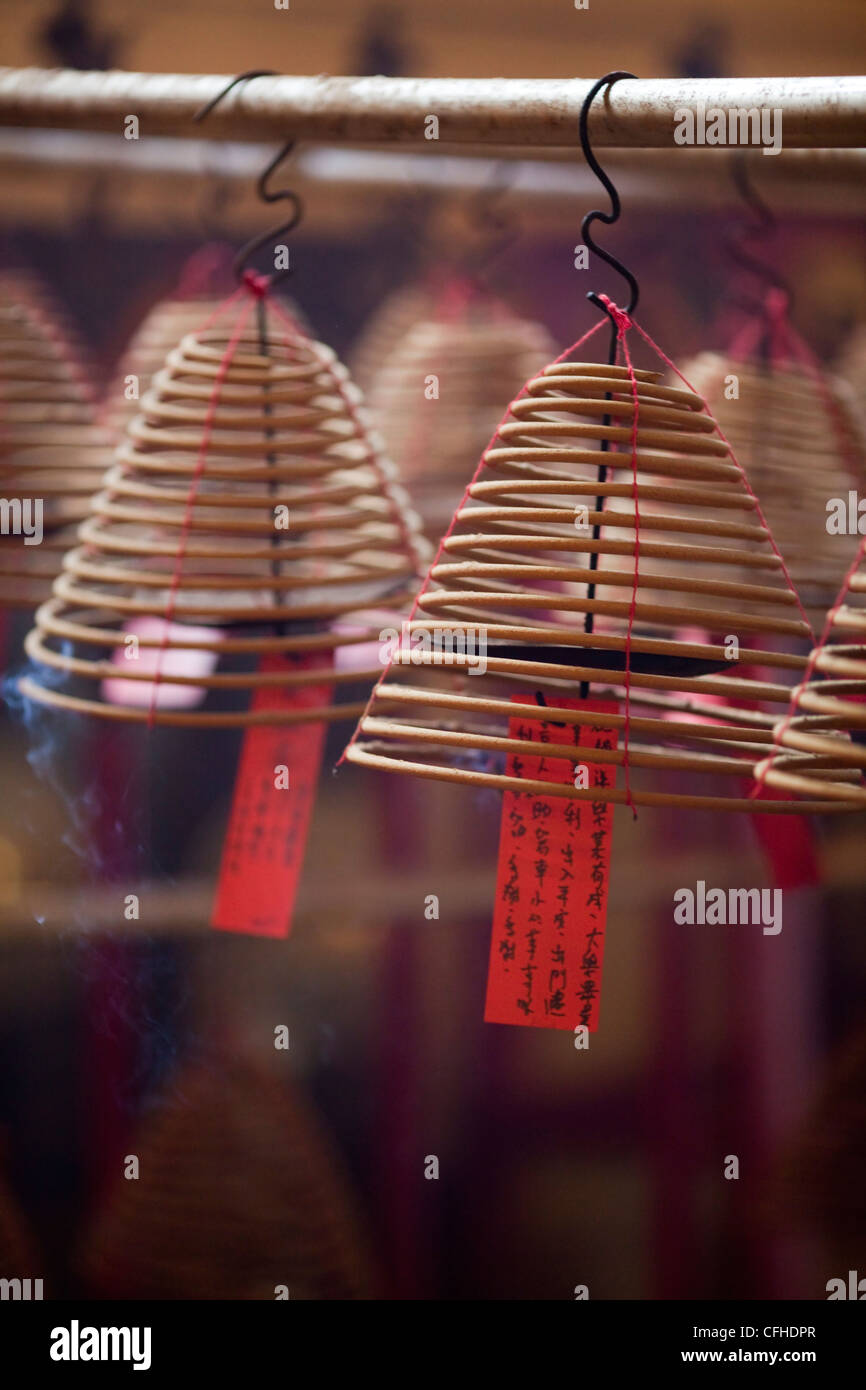 Der Man Mo Tempel in Hong Kong Stockfoto