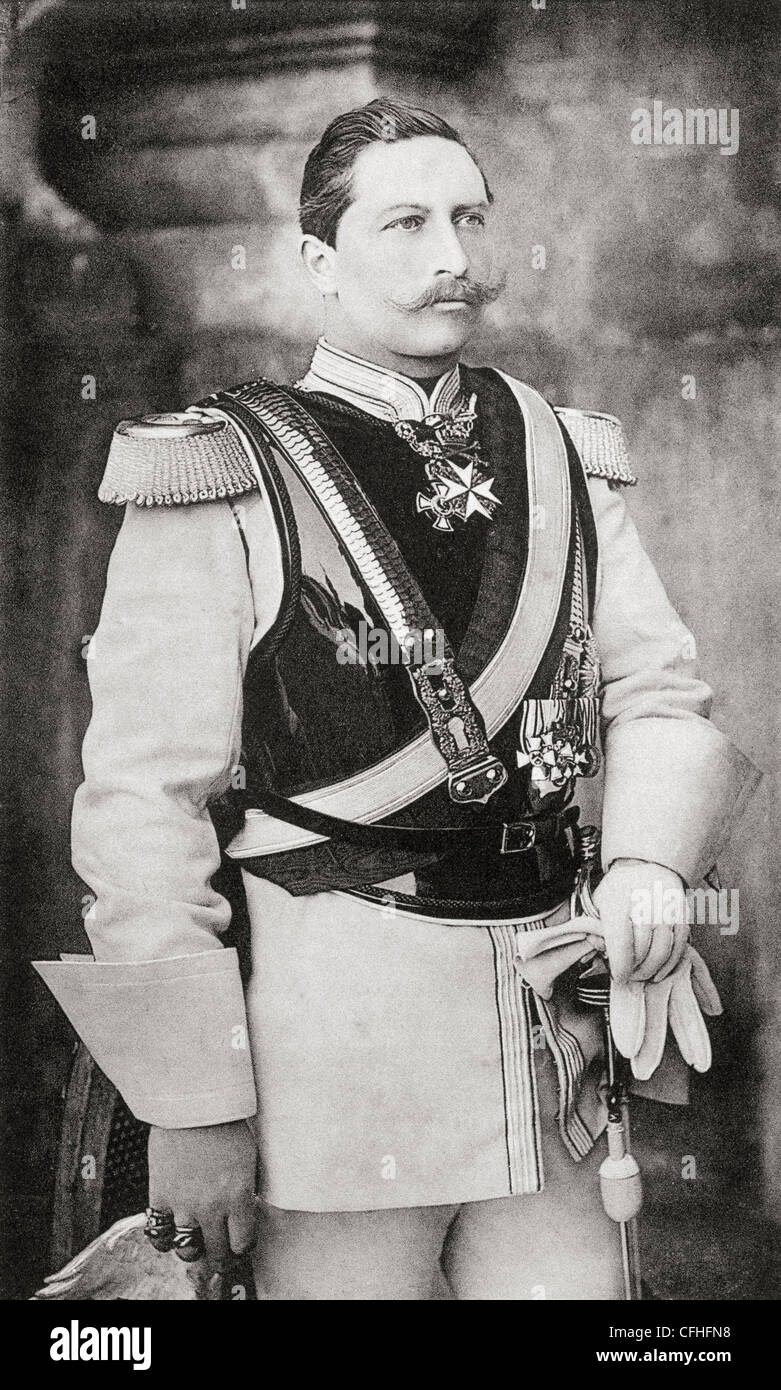 Kaiser Wilhelm II., 1859 – 1941. Letzter deutscher Kaiser und König von Preußen. Von Bismarck veröffentlicht die Trilogie eines Kämpfers 1927. Stockfoto