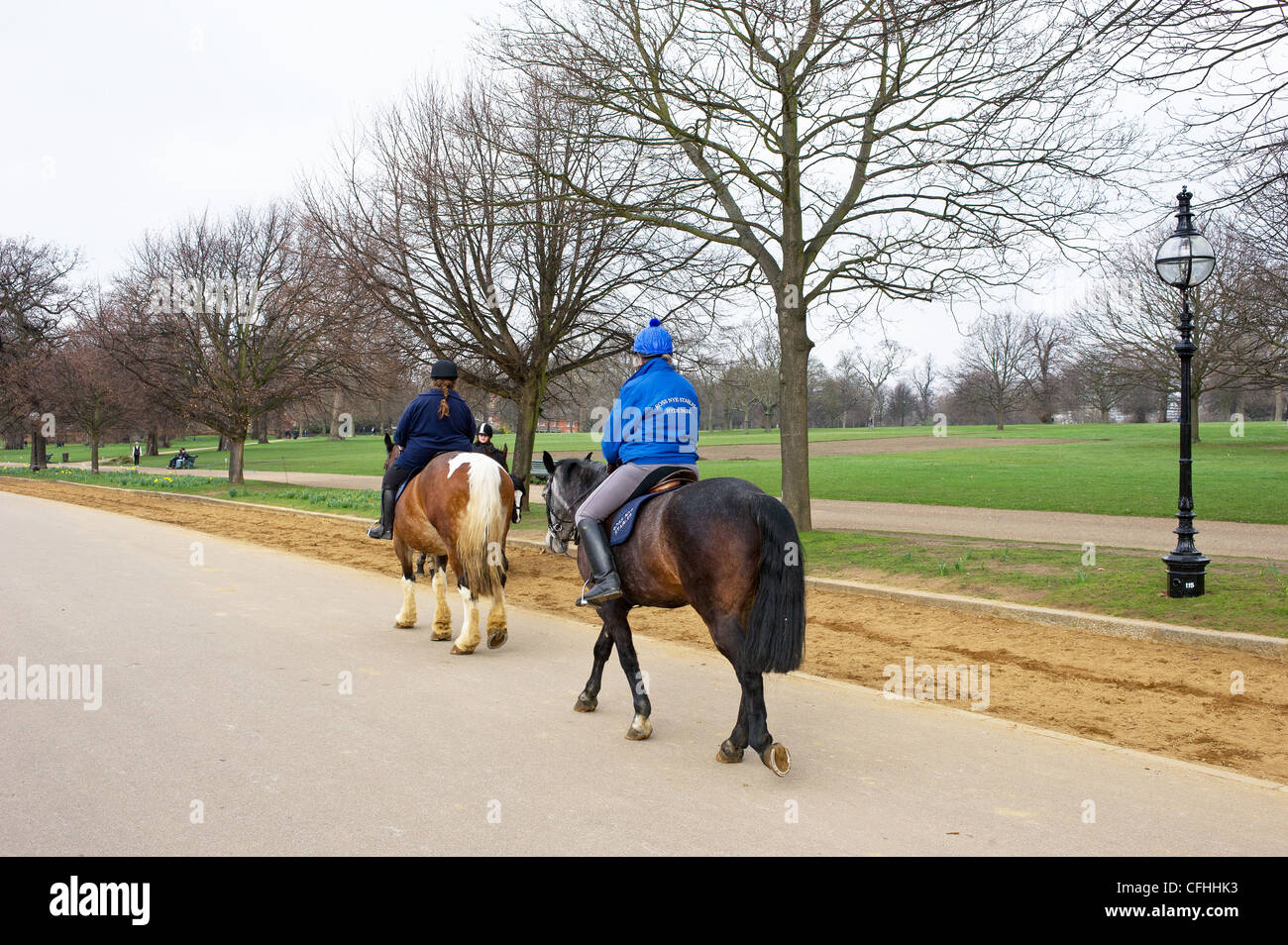 Reiter im Hyde Park in London Stockfoto