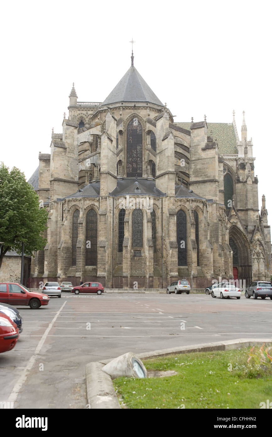 Kathedrale Saint-Gervais-et-Saint-Protais in Soissons, Frankreich Stockfoto