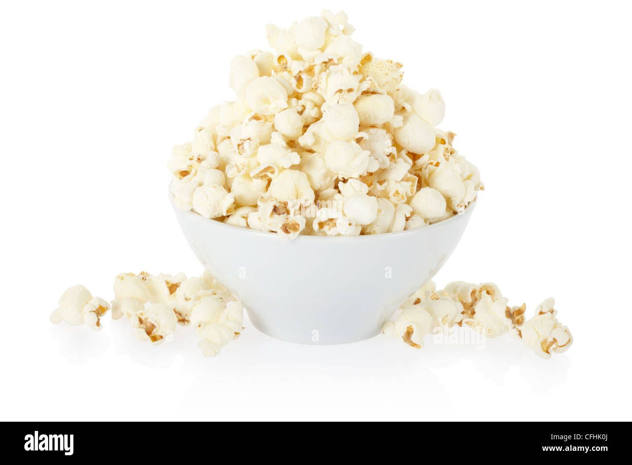 Popcorn-Schale Stockfoto