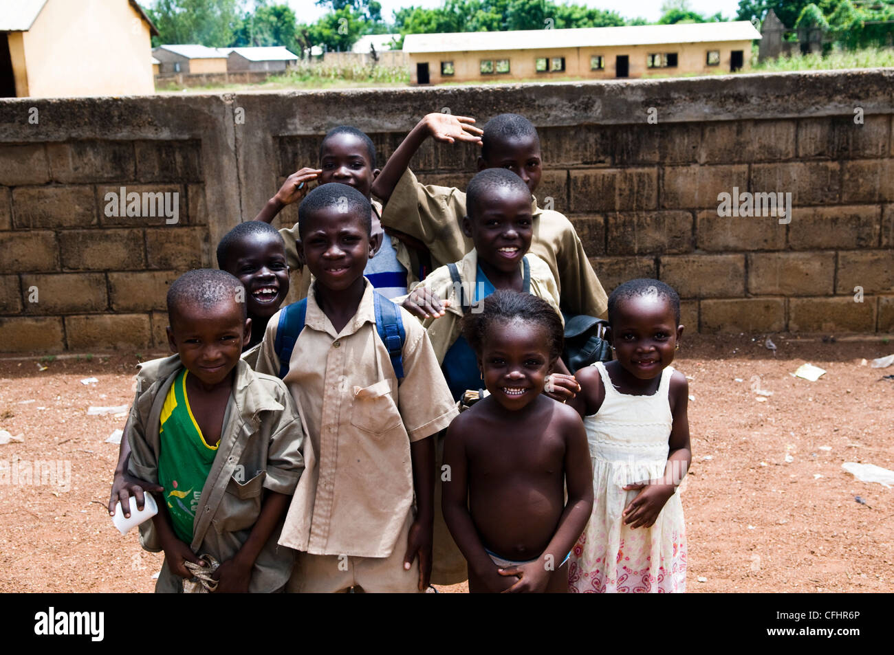 Schulkinder in Togo. Stockfoto