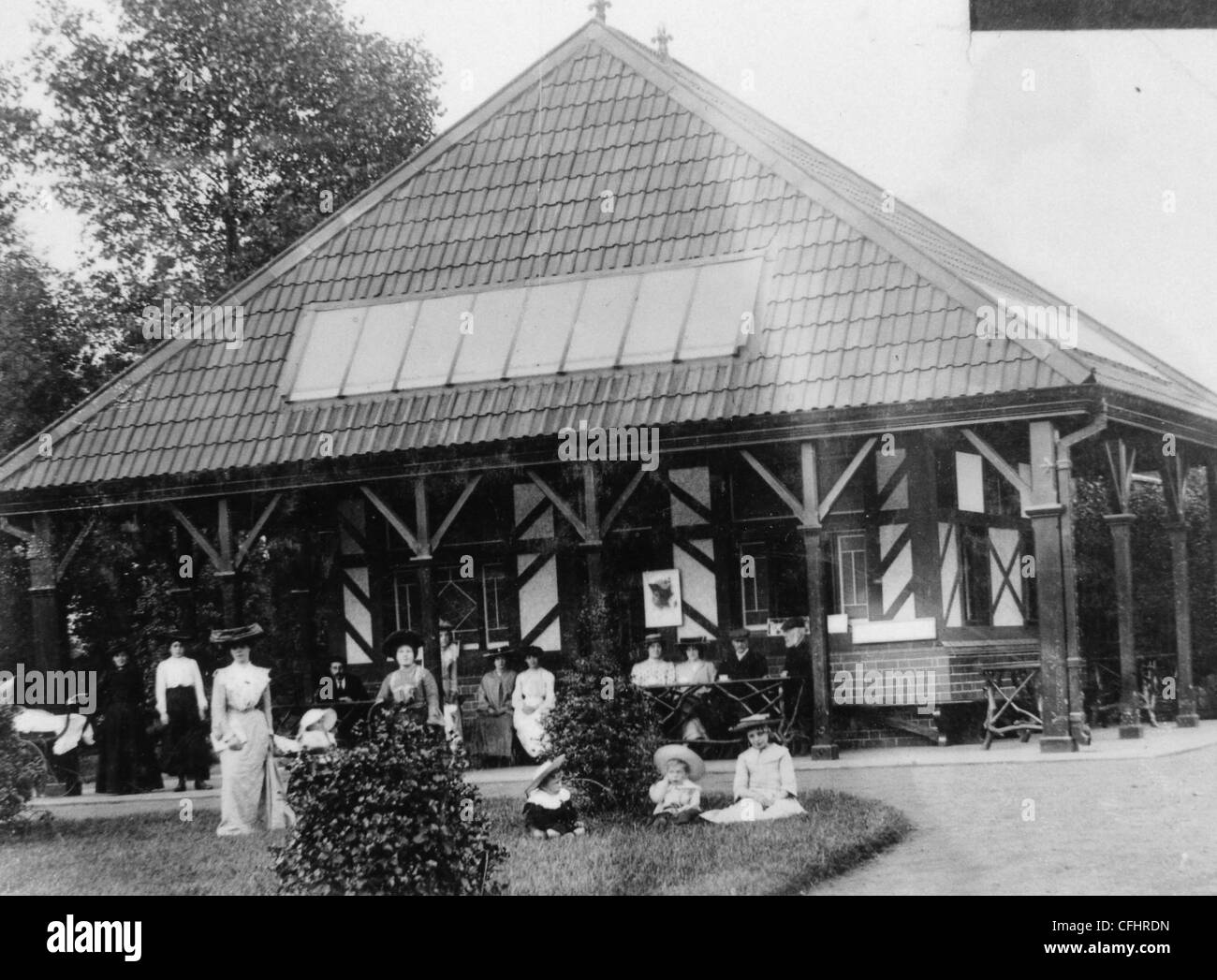 Das Chalet, Westpark, Wolverhampton, Juni 1909. Stockfoto