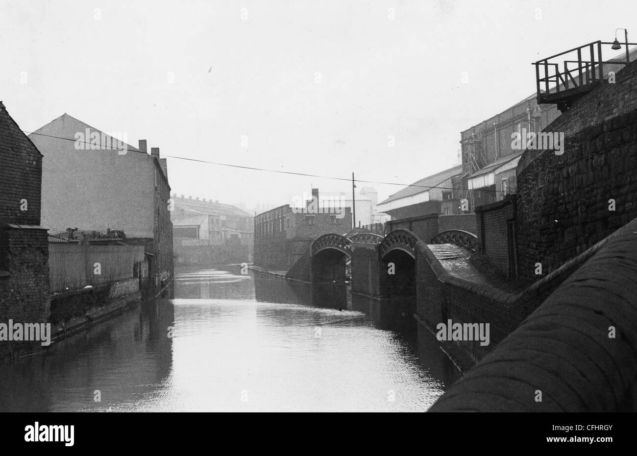 Birmingham Kanal, Horseley Fields, Wolverhampton, Anfang des 20. Jahrhunderts. Stockfoto