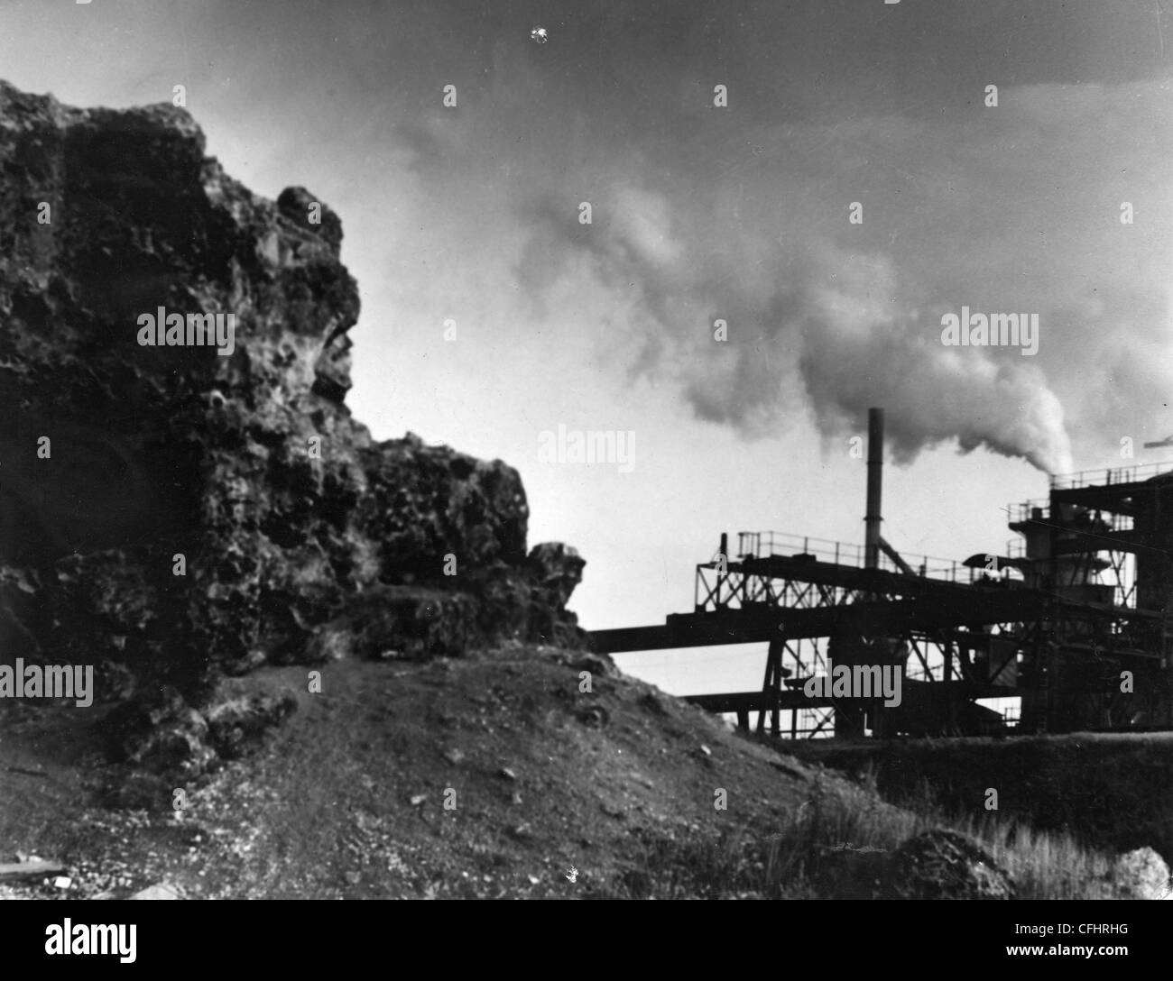 Bilston Stahlwerk, Spring Vale, Bilston, 20. Jahrhundert. Stockfoto