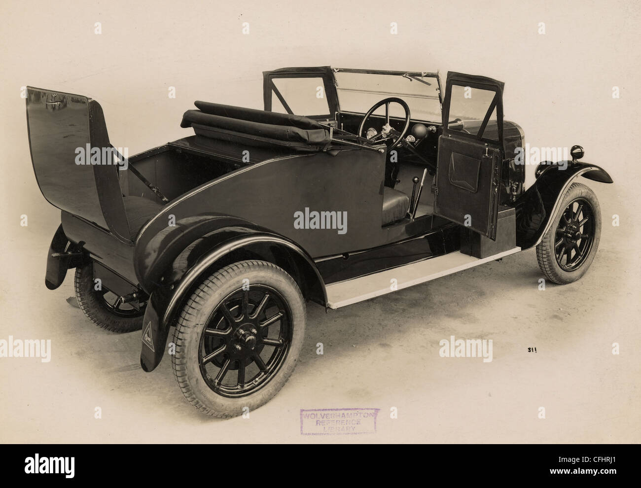 Clyno 12/35 PS 2-Sitzer Auto, Wolverhampton, 1928. Stockfoto