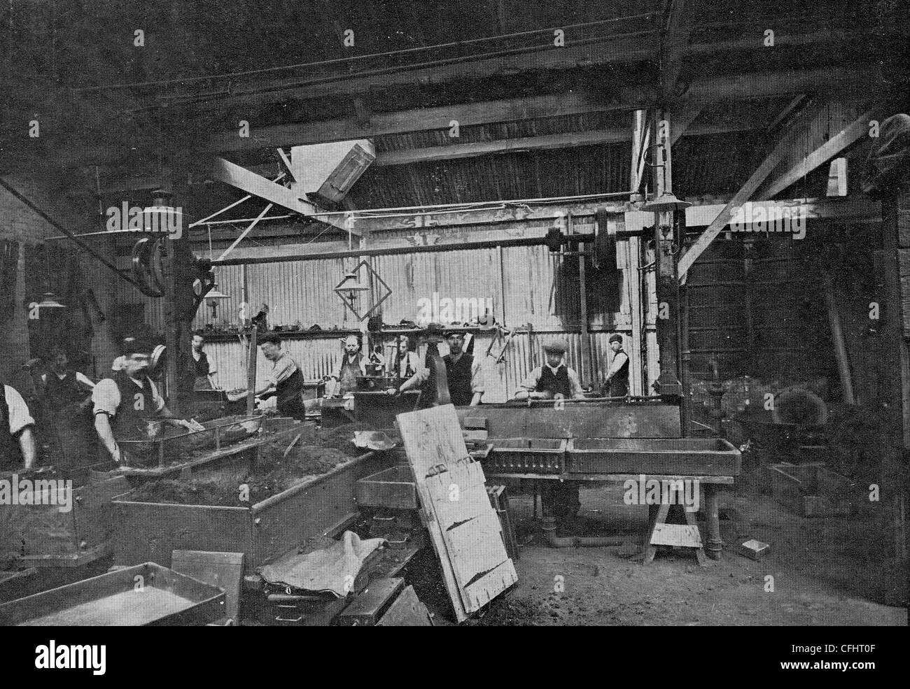 Casting Raum, James Gibbons Ltd., Blakenhall, Wolverhampton, 1911. Stockfoto