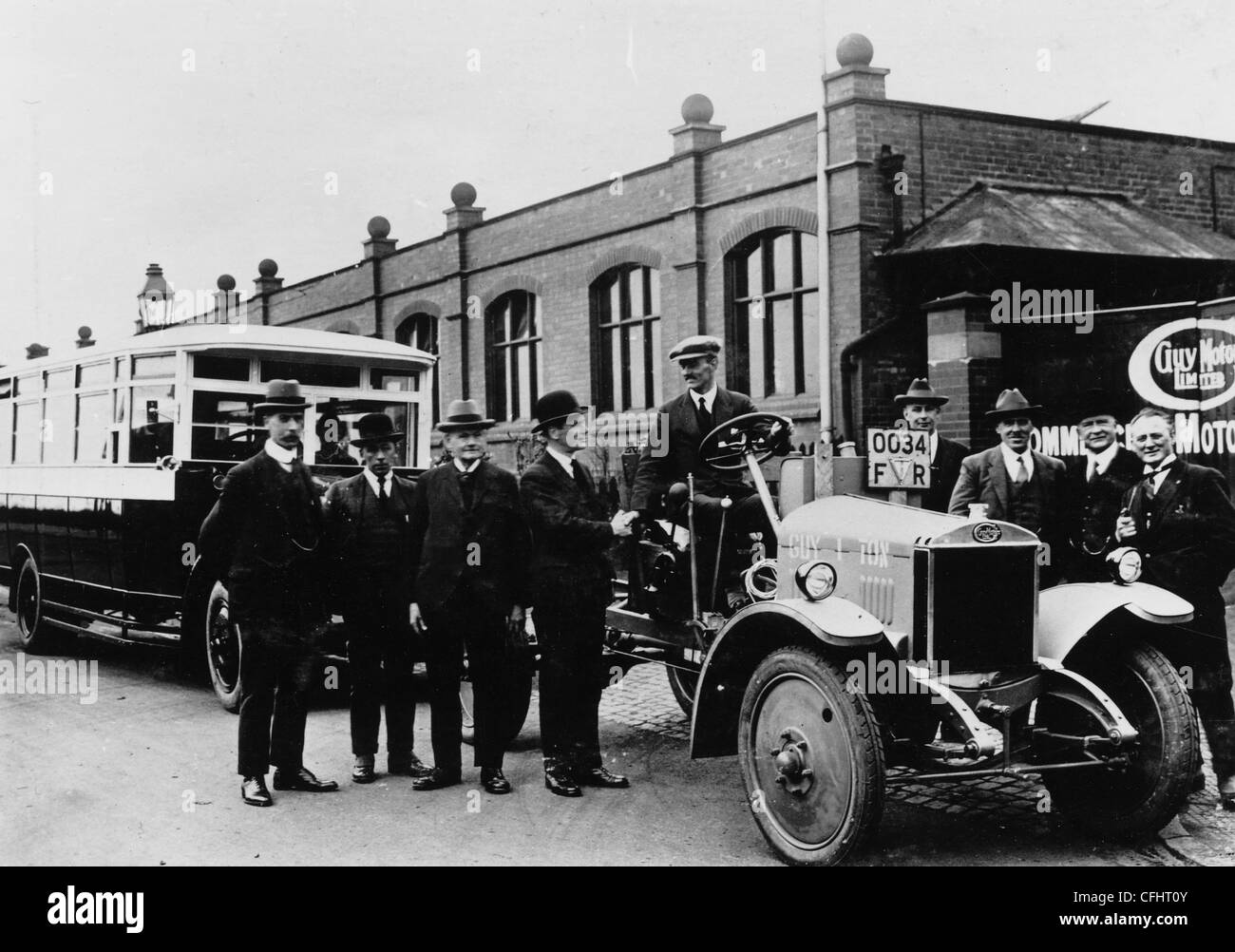 Kraftfahrzeuge, Guy Motors Ltd., Ausfälle Park, Wolverhampton, Anfang des 20. Jahrhunderts. Stockfoto