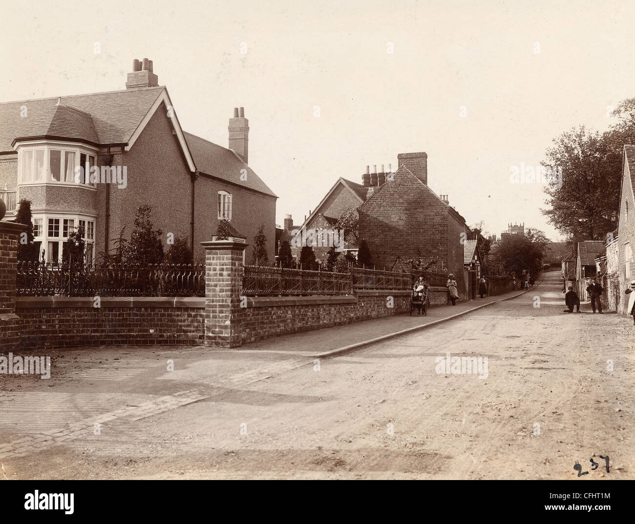 Church Road, Codsall, Wolverhampton, 1900 s. Stockfoto