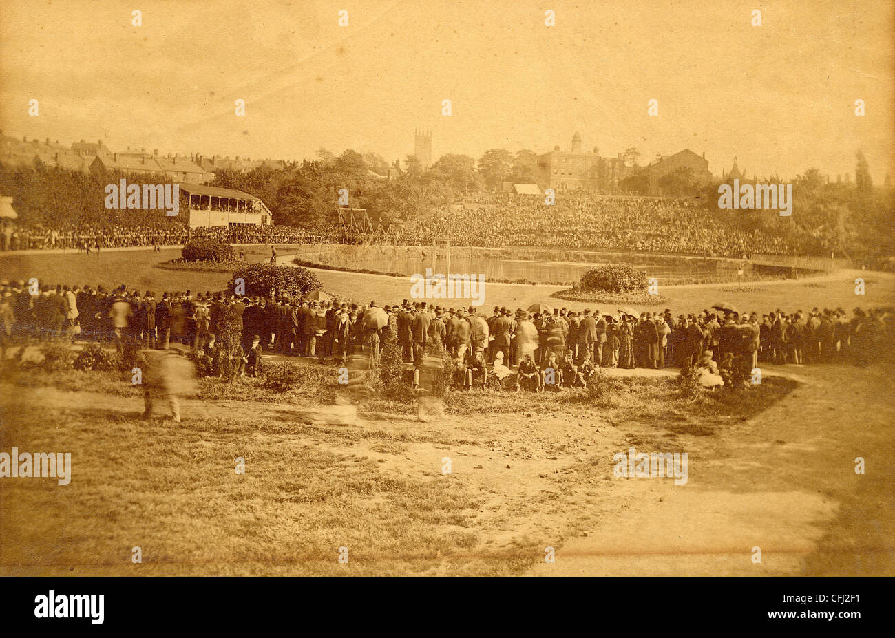 Radrennen, Molineux Grounds, Wolverhampton, 1900 s. Stockfoto