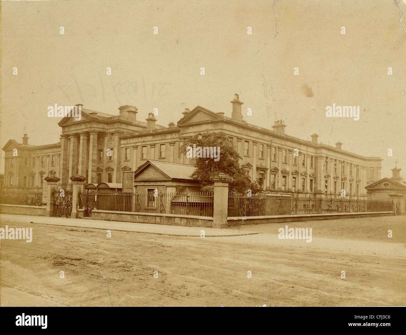 Royal Hospital, Cleveland Road, Wolverhampton, 1870. Stockfoto