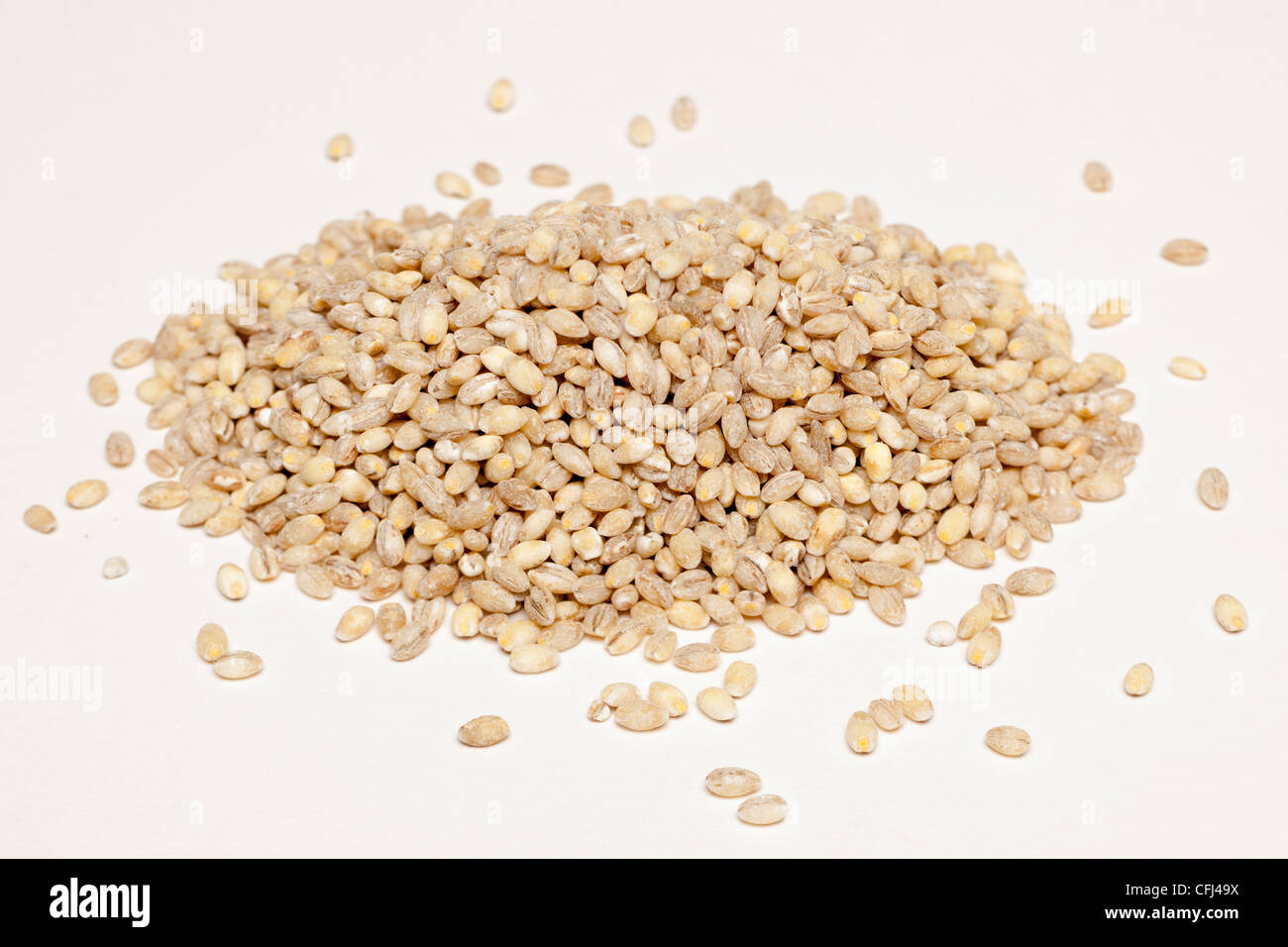 Haufen von Pearl Gerstenkörner Stockfoto