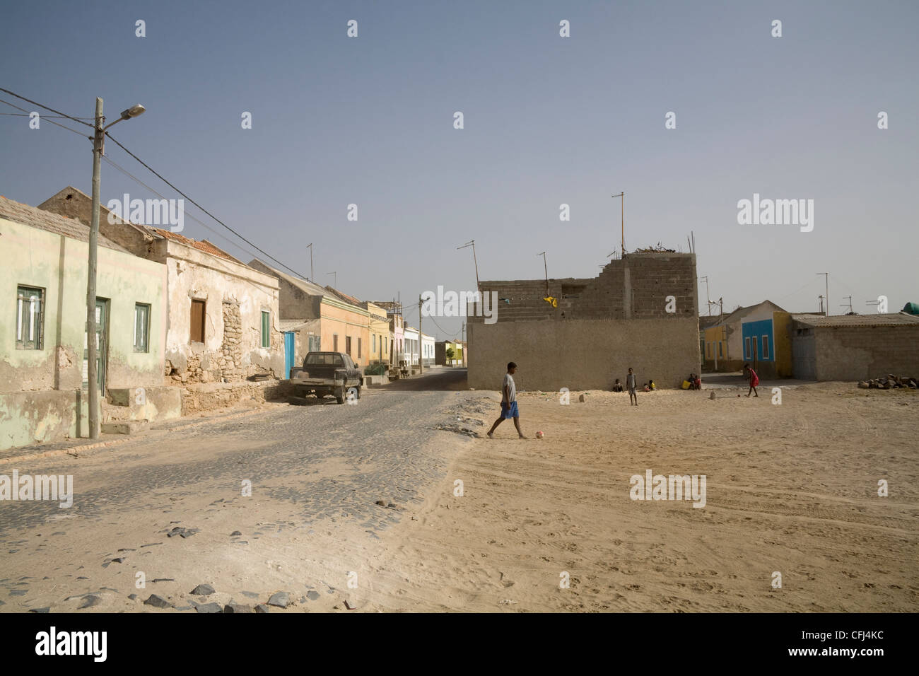 Rabil Boa Vista Kapverden einst die Hauptstadt, es ist jetzt das Zentrum der Keramikproduktion Stockfoto