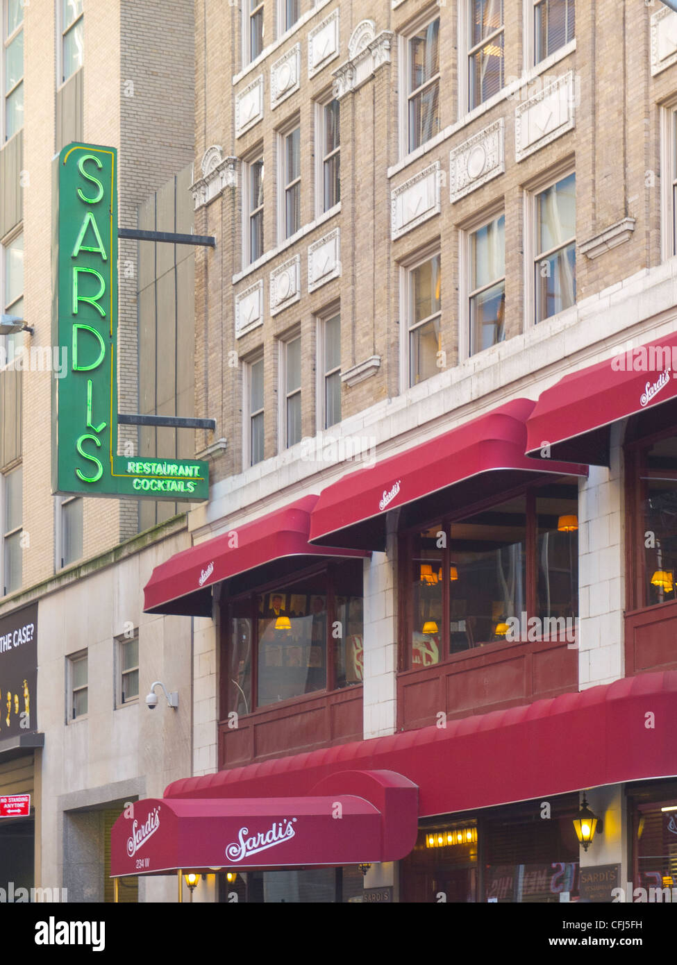 Sardi Restaurant in New York City Stockfoto