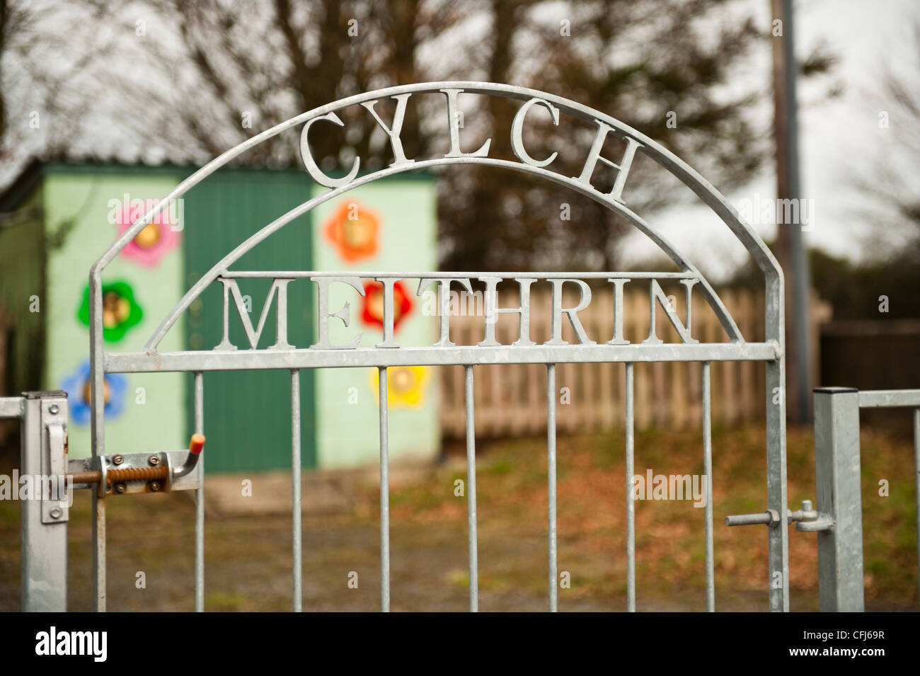 Cylch Meithryn - der walisischen Sprache Kindergarten Kindergarten Wales UK Stockfoto