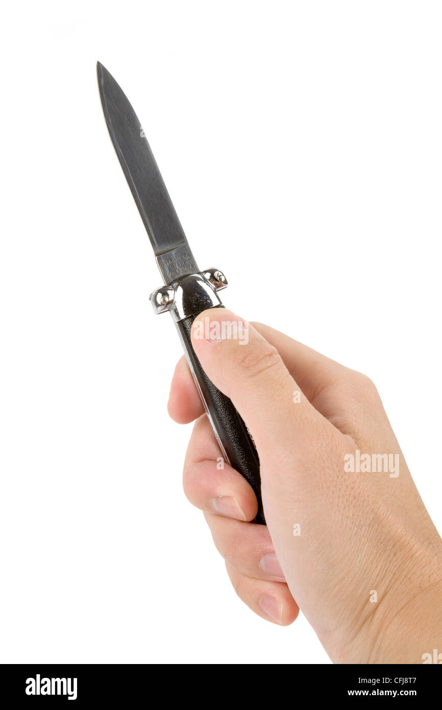 Dolch mit weißem Hintergrund Stockfoto