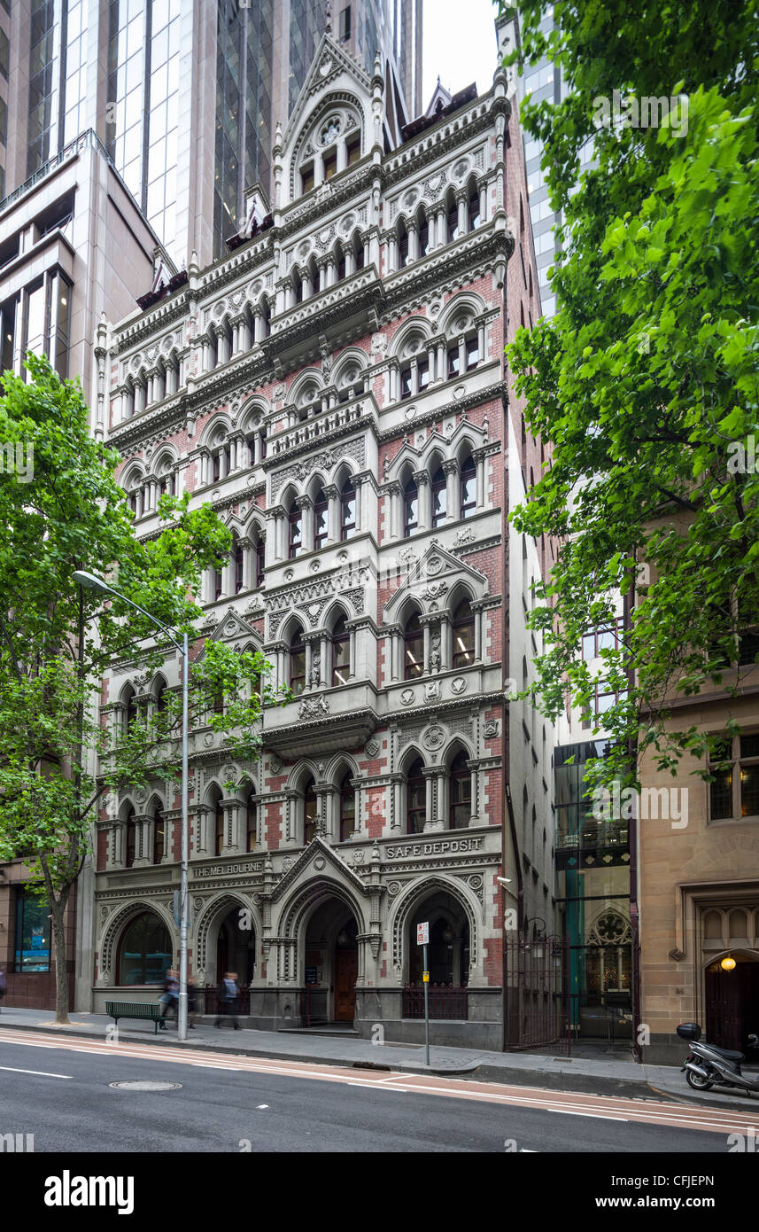 Safe Deposit Altbau, Queen Street, Melbourne, Australien Stockfoto