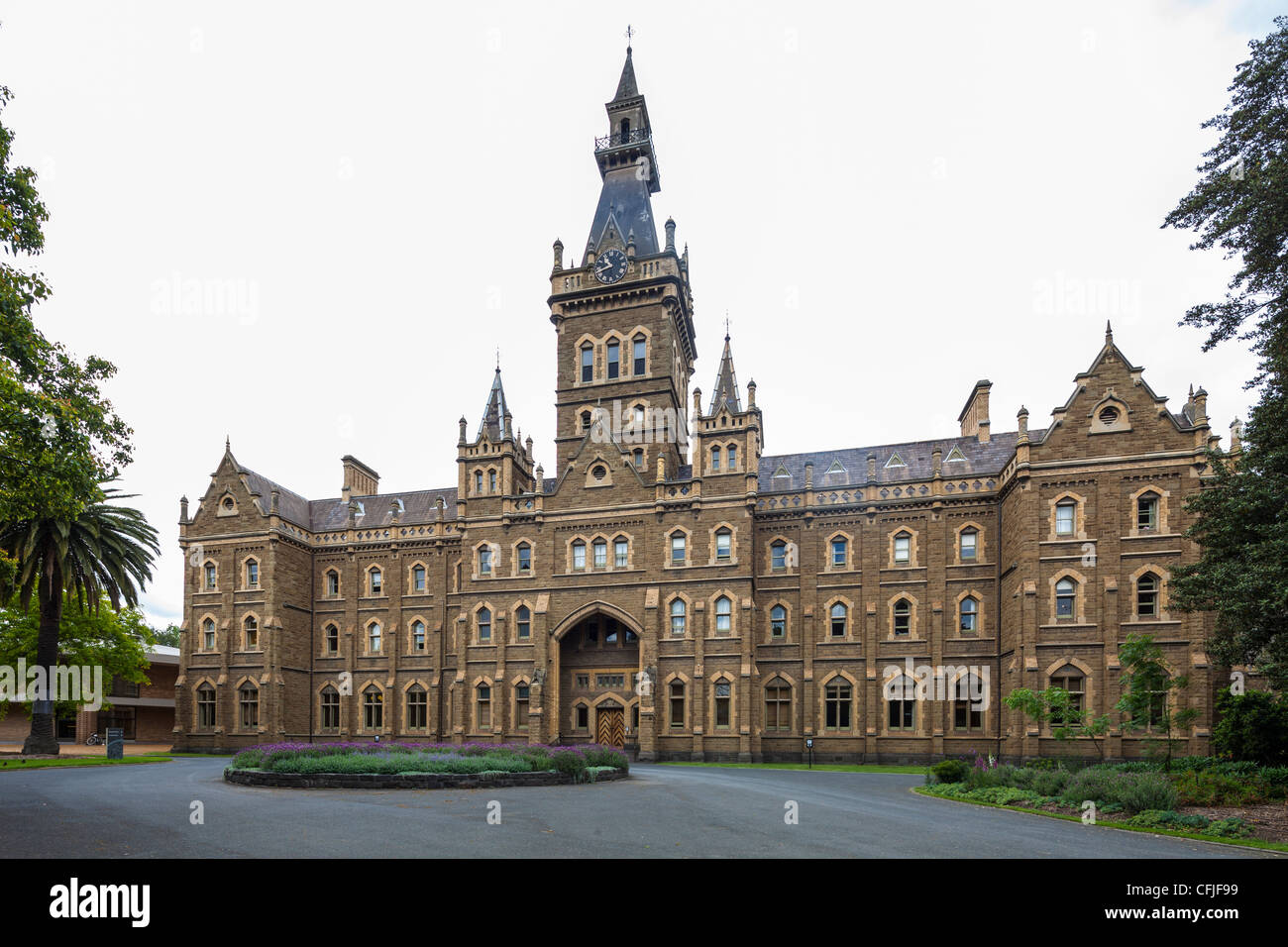 Fassade, Ormond College University of Melbourne, Australien Stockfoto