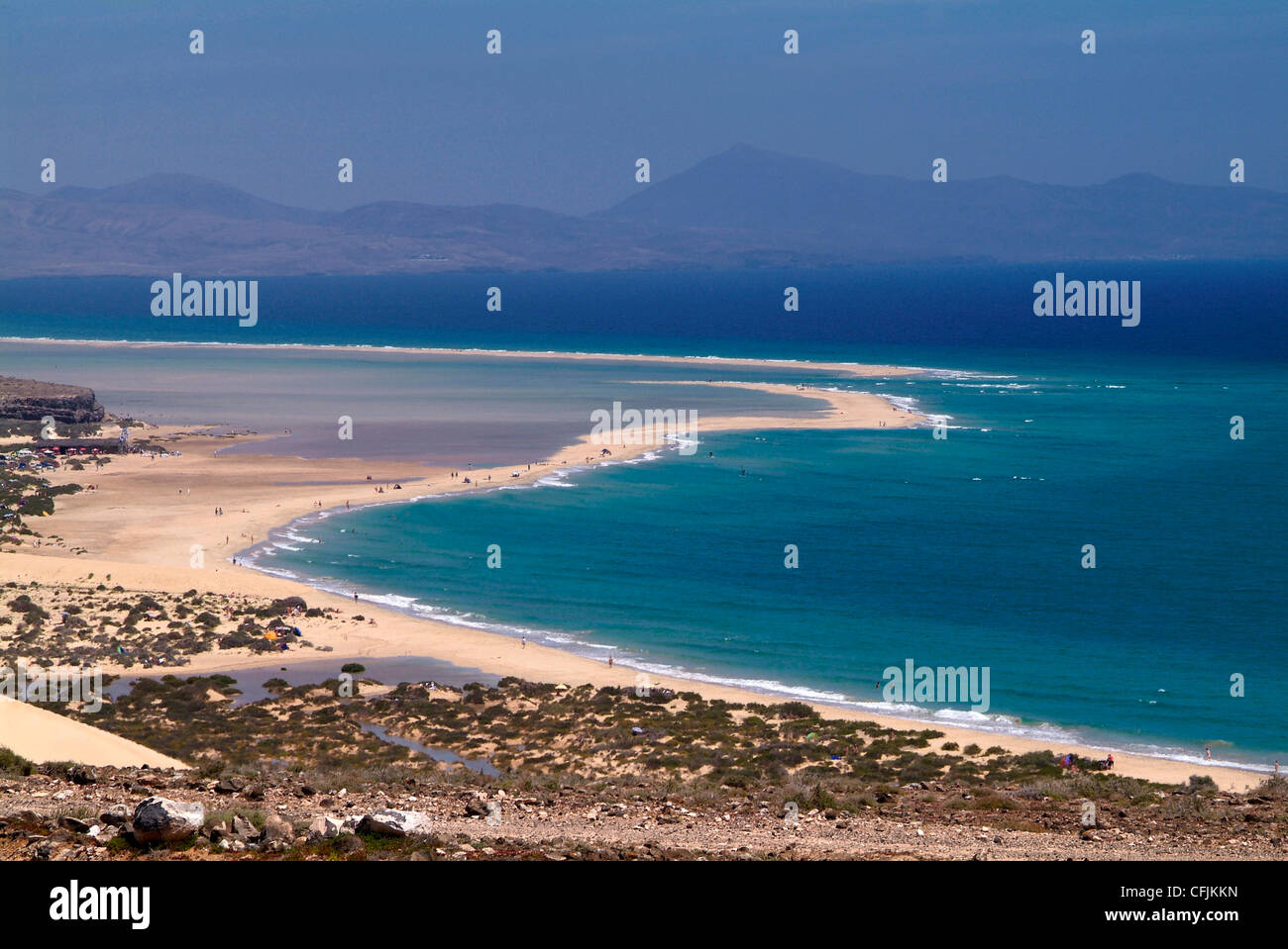 Playas de Sotavento, Fuerteventura, Kanarische Inseln, Spanien, Atlantik, Europa Stockfoto