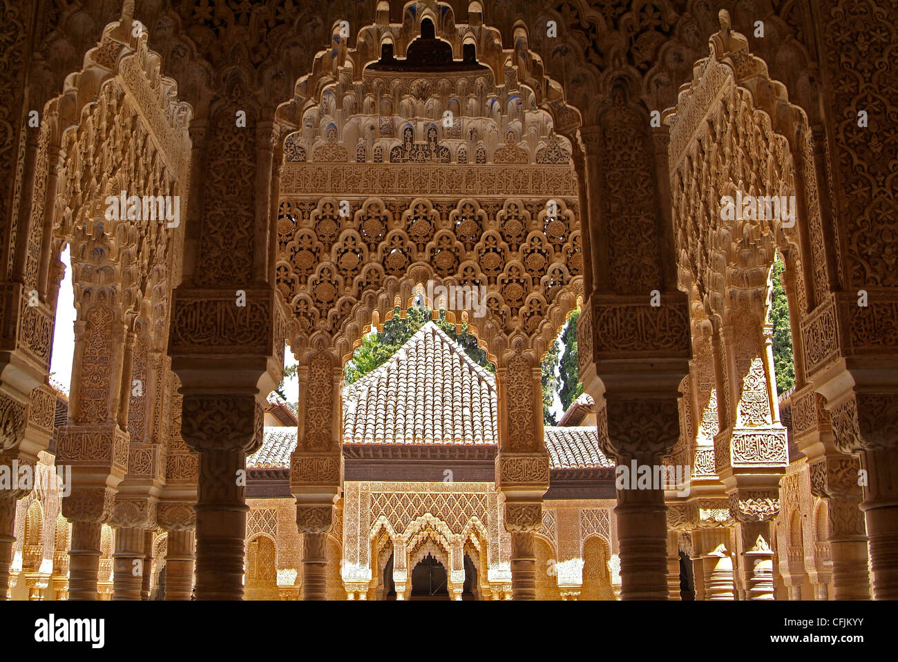 Alhambra, UNESCO-Weltkulturerbe, Granada, Andalusien, Spanien, Europa Stockfoto