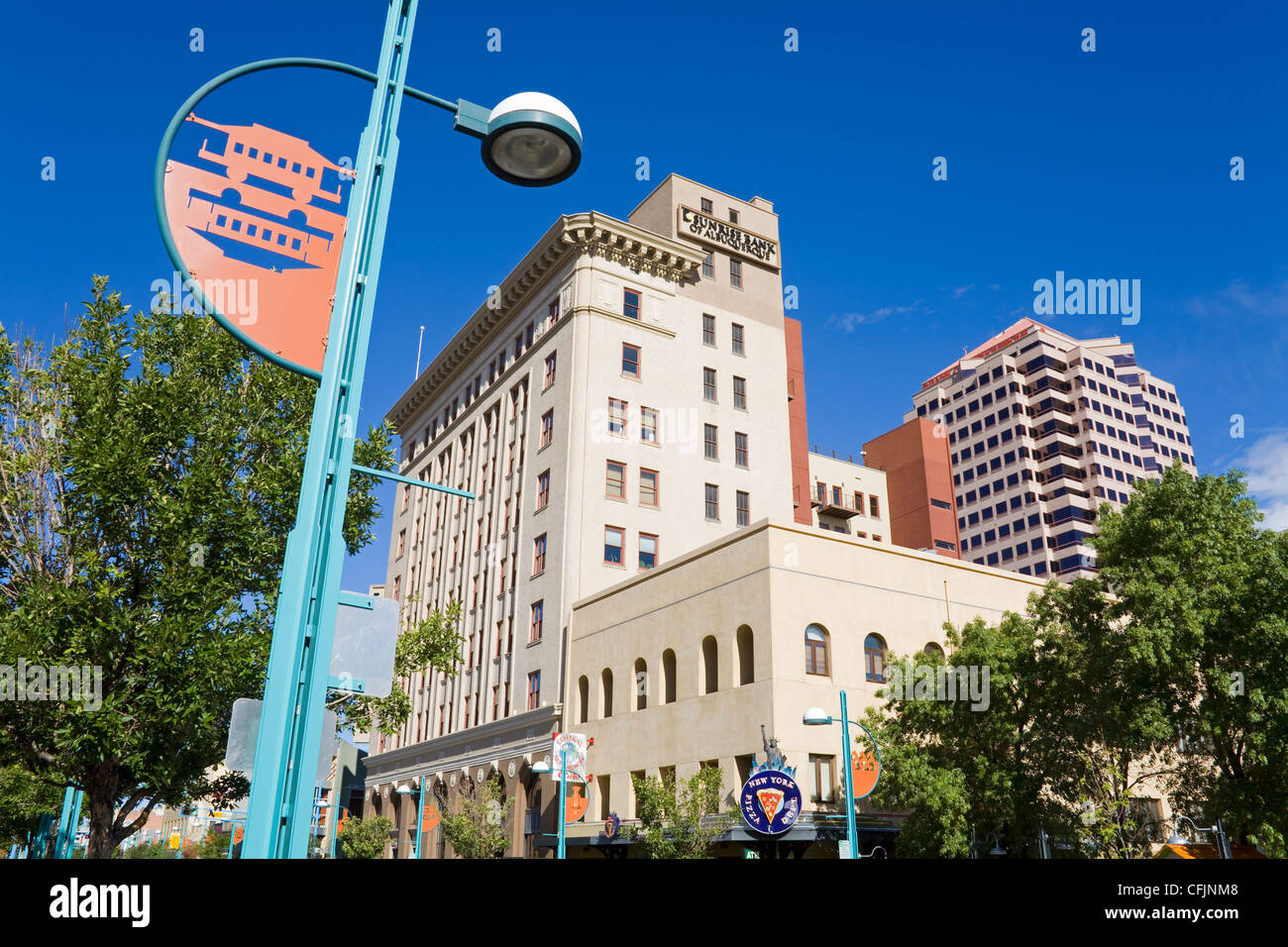 Central Avenue, Albuquerque, New Mexico, Vereinigte Staaten von Amerika, Nordamerika Stockfoto