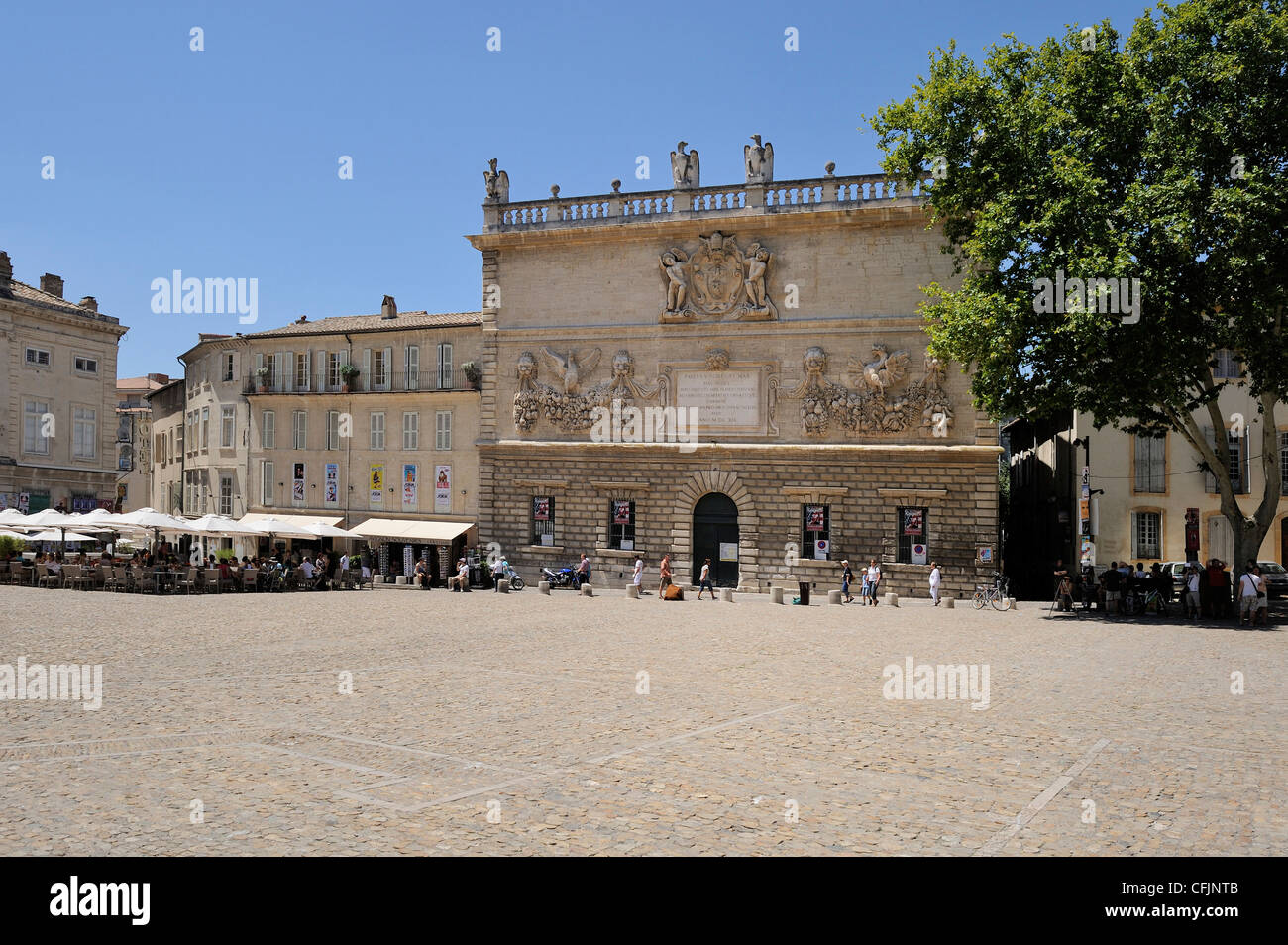 Hotel des Monnaies, Place du Palais, Avignon, Provence, Frankreich, Europa Stockfoto